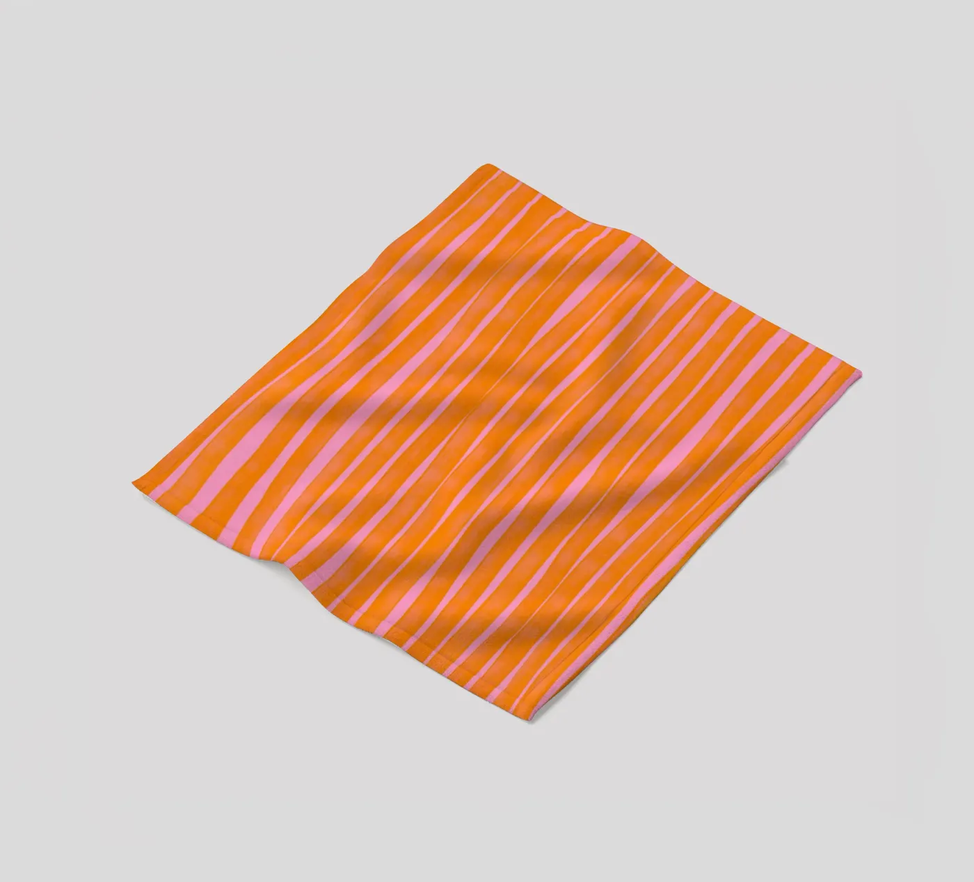 Orange Stripes Pattern fleecedeken van treechild