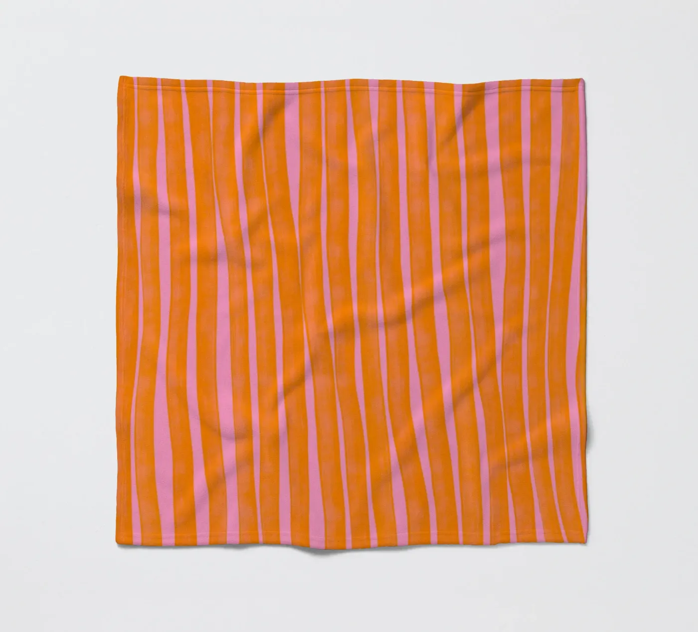 Orange Stripes Pattern fleecedeken van treechild