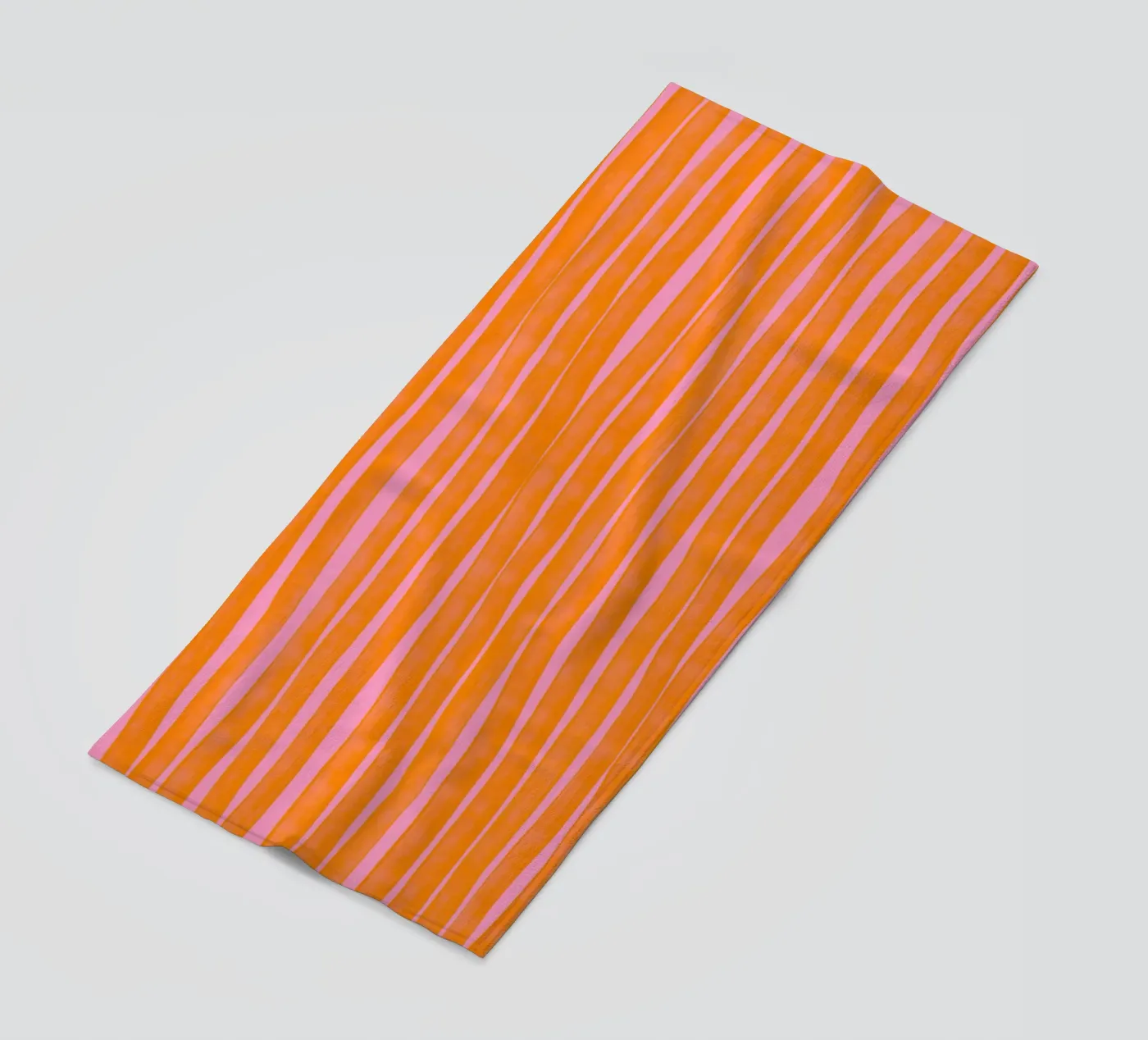 Orange Stripes Pattern telo mare da treechild
