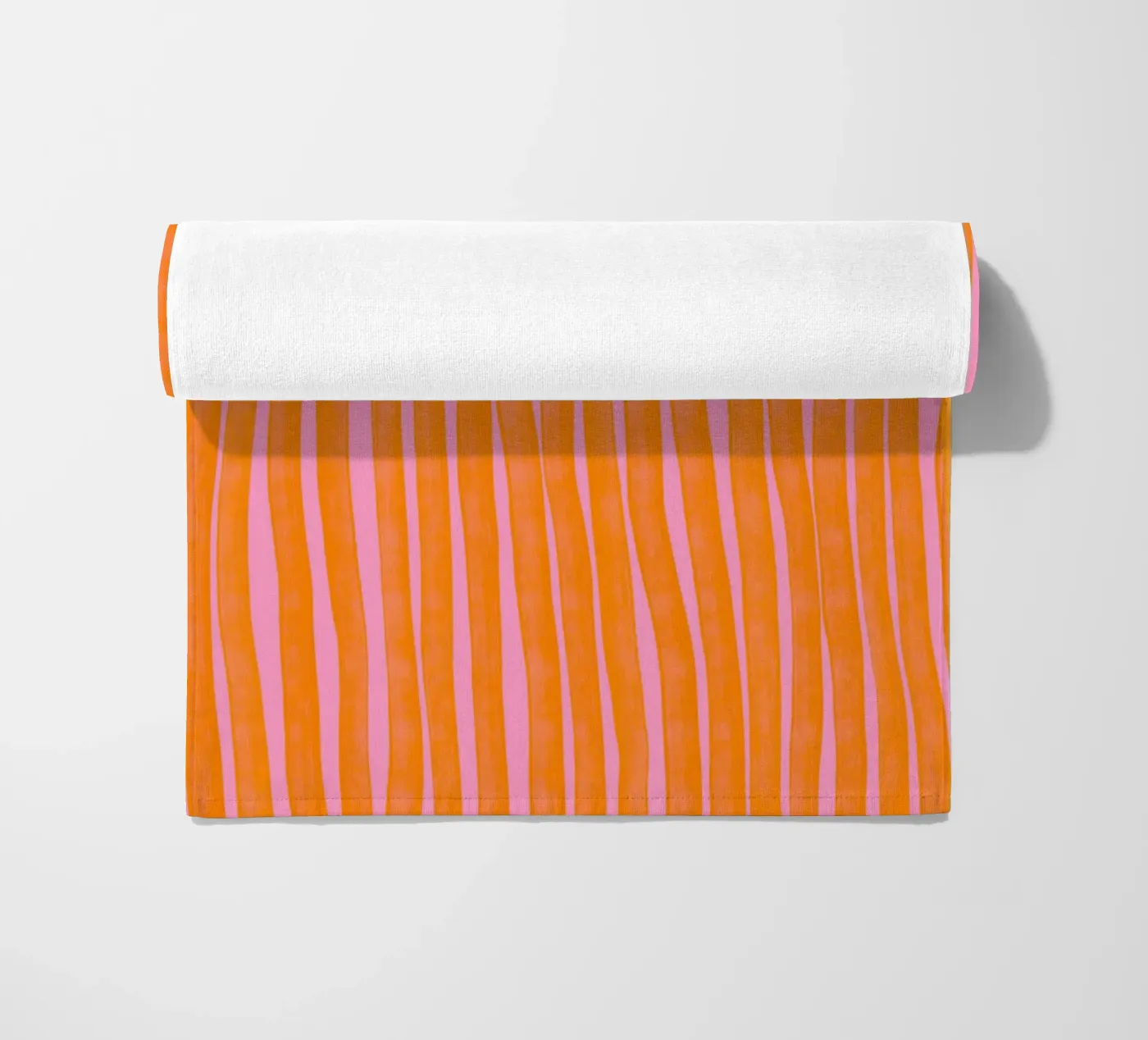 Orange Stripes Pattern telo mare da treechild