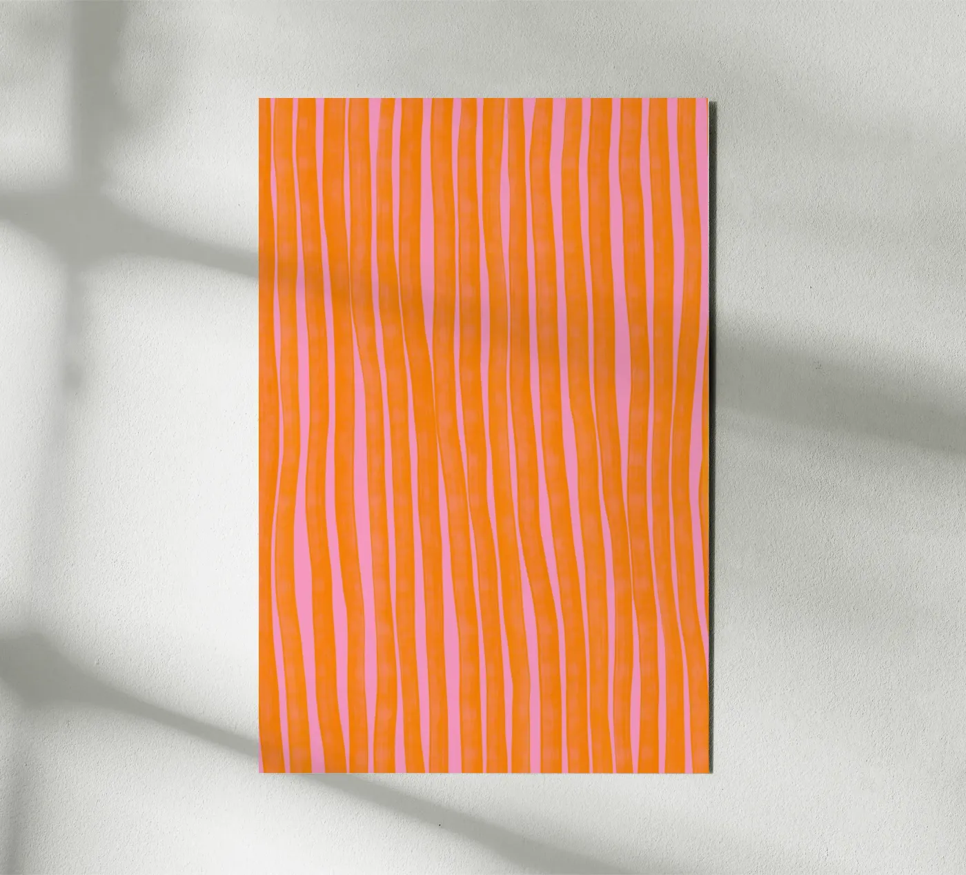 Orange Stripes Pattern alluminio dibond da treechild