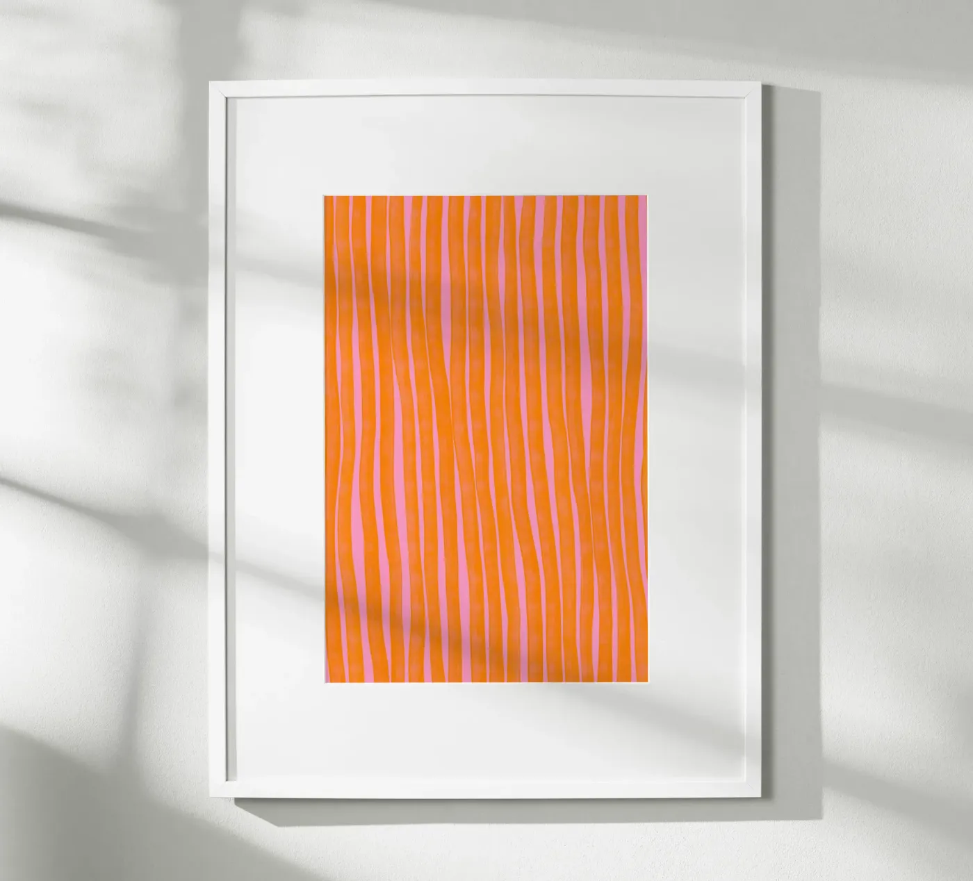 Orange Stripes Pattern poster van treechild