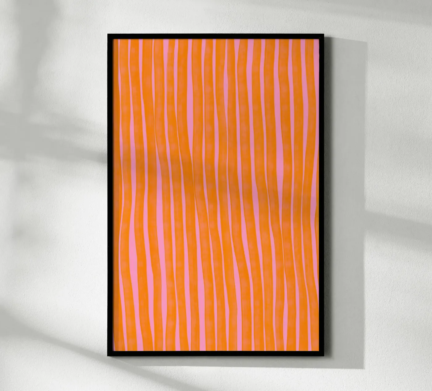 Orange Stripes Pattern poster van treechild
