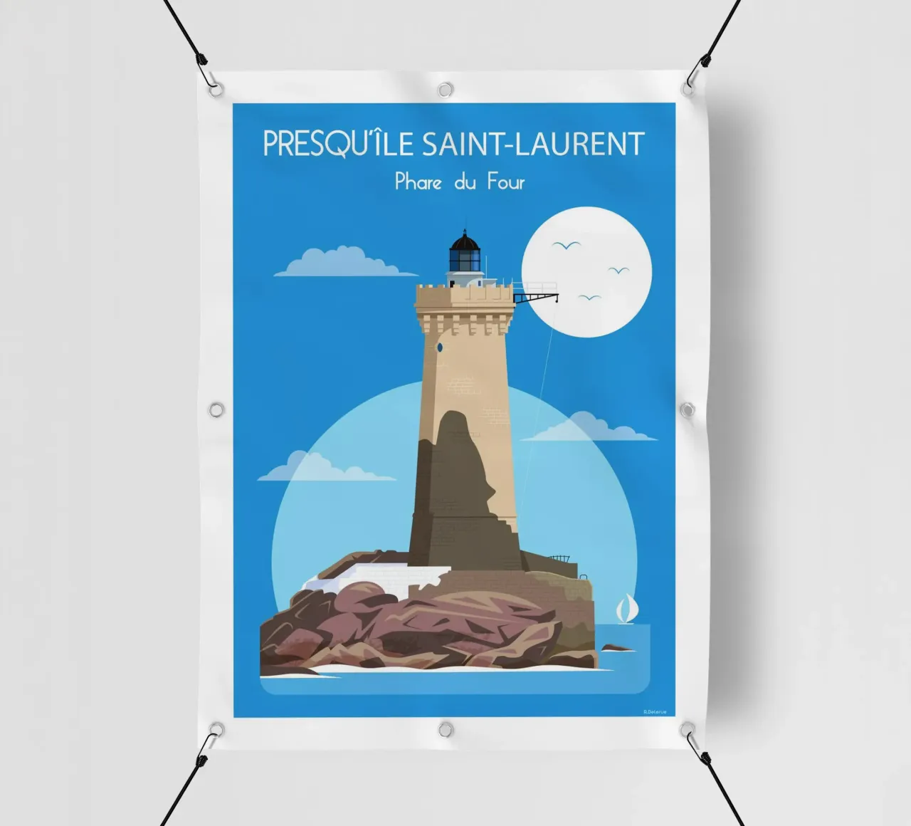 Quattro fari telo in pvc da Raphaël Delerue
