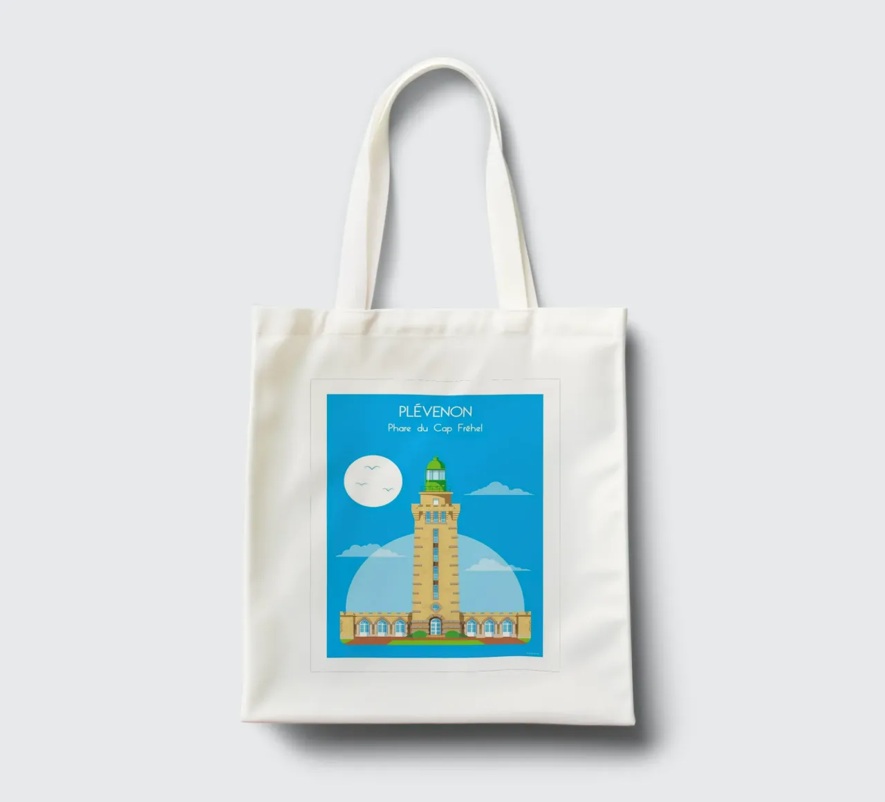 Faro di Cap Fréhel borsa in juta da Raphaël Delerue