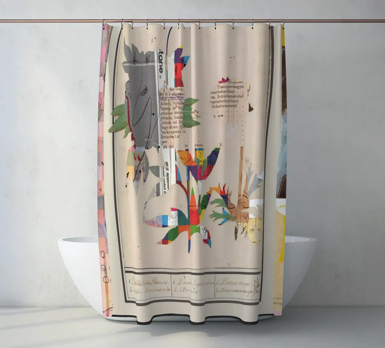 daydream night edition · colorful flower dreams shower curtain by Marko Köppe