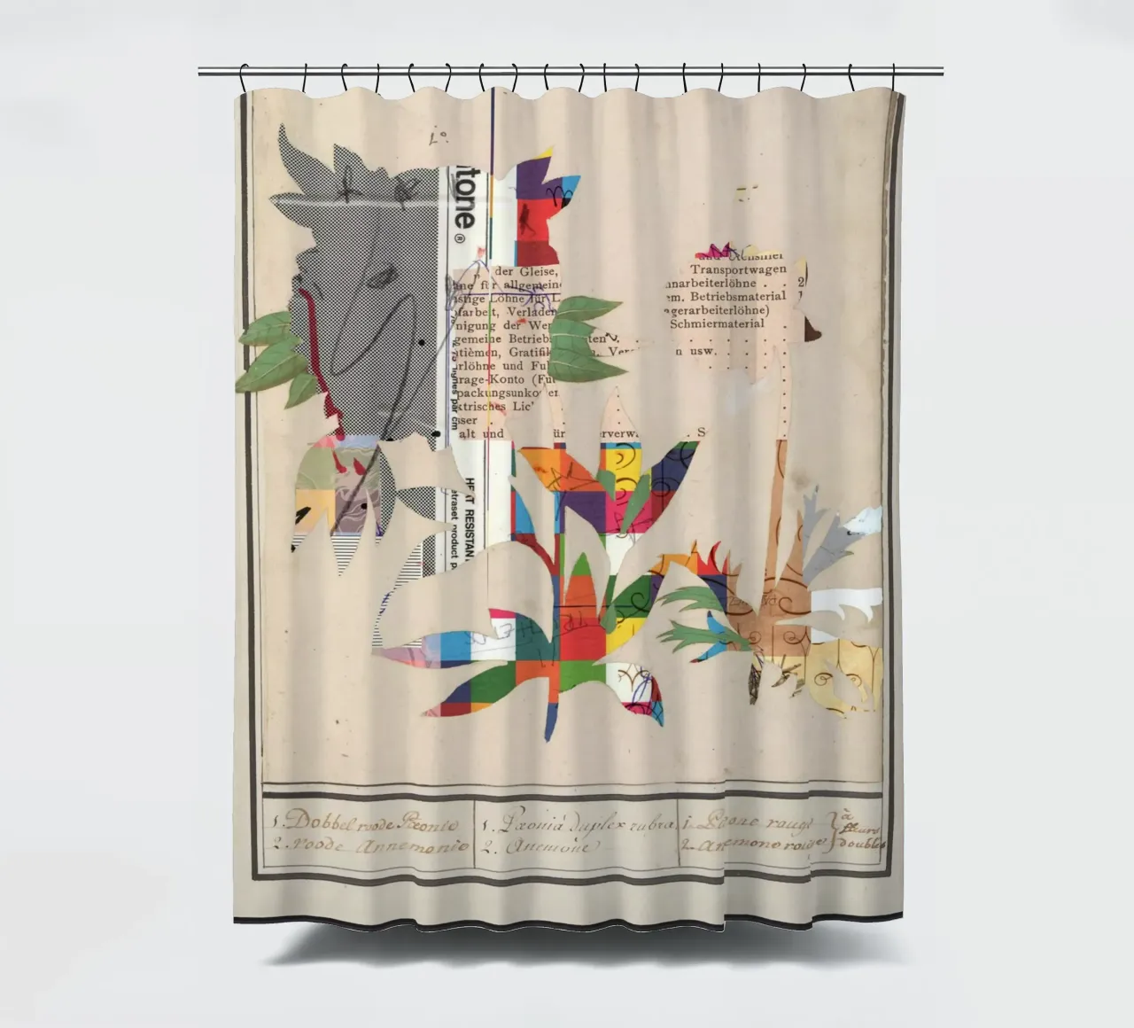 daydream night edition · colorful flower dreams shower curtain by Marko Köppe