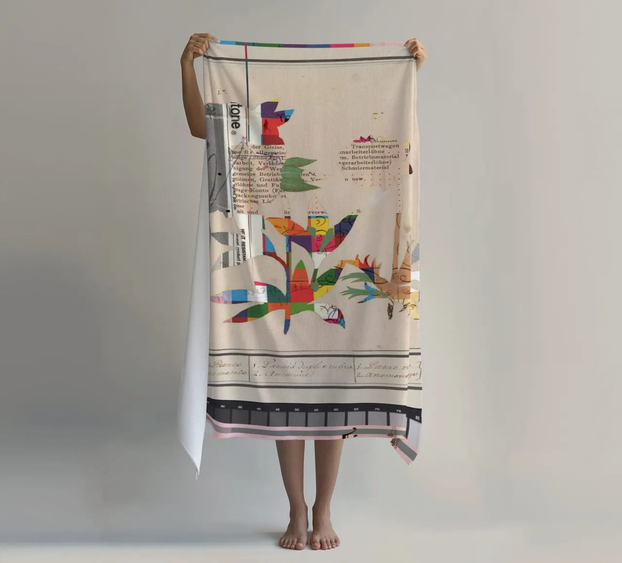 daydream night edition · colorful flower dreams beach towel by Marko Köppe