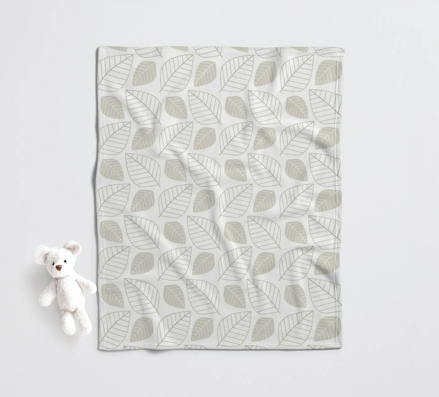 Botanical Pattern Fleecedecke von Happypatterns
