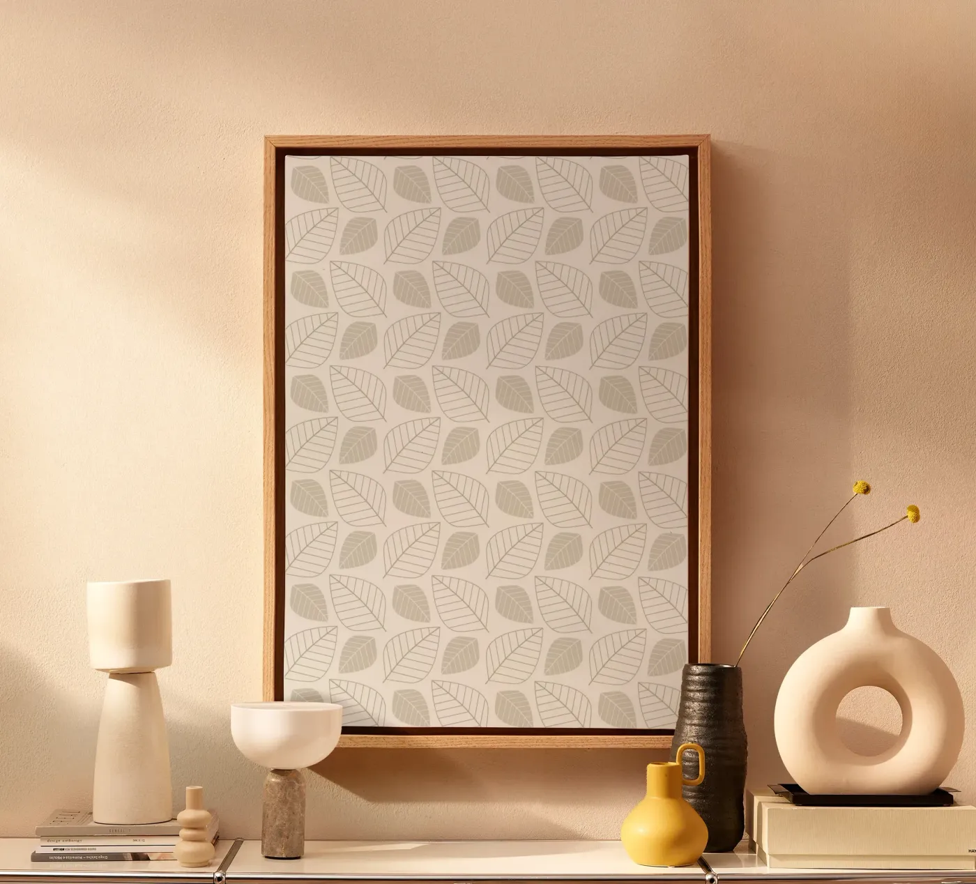 Botanical Pattern canvas van Happypatterns