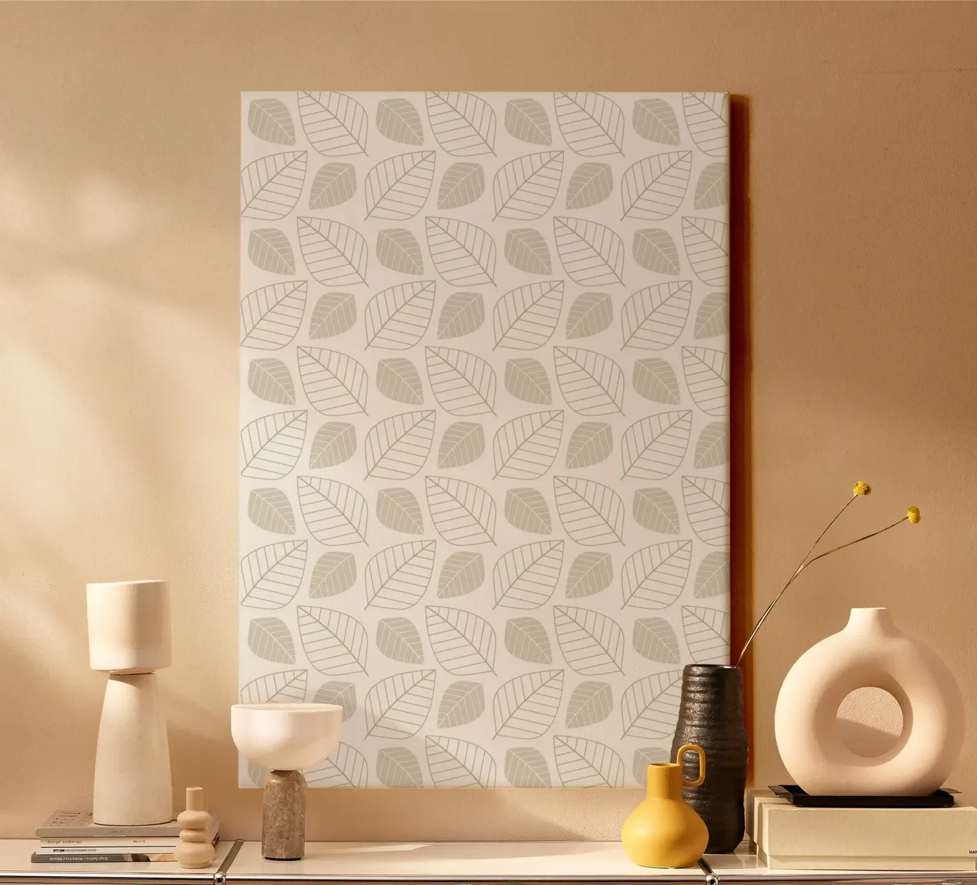 Botanical Pattern canvas van Happypatterns