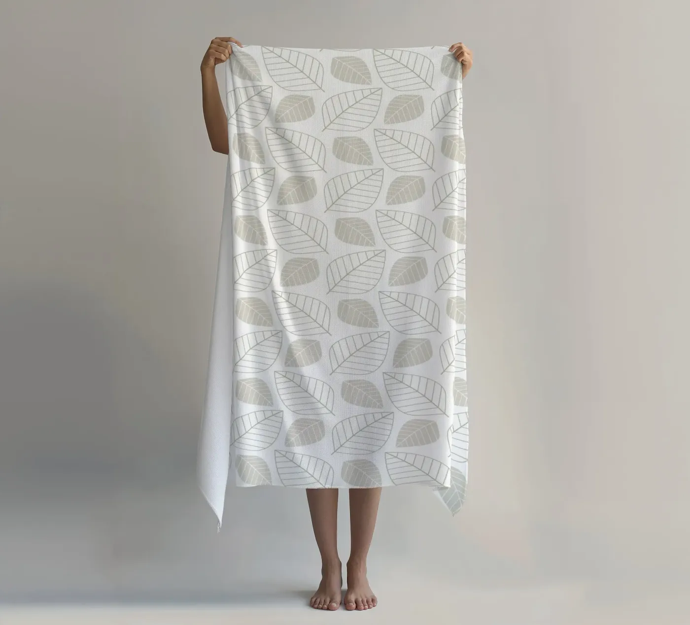Botanical Pattern strandhanddoek van Happypatterns