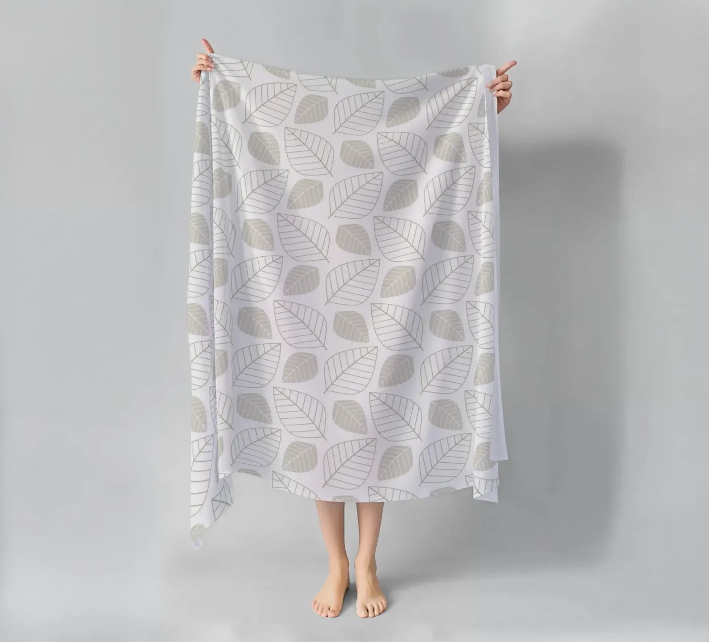 Botanical Pattern strandhanddoek van Happypatterns
