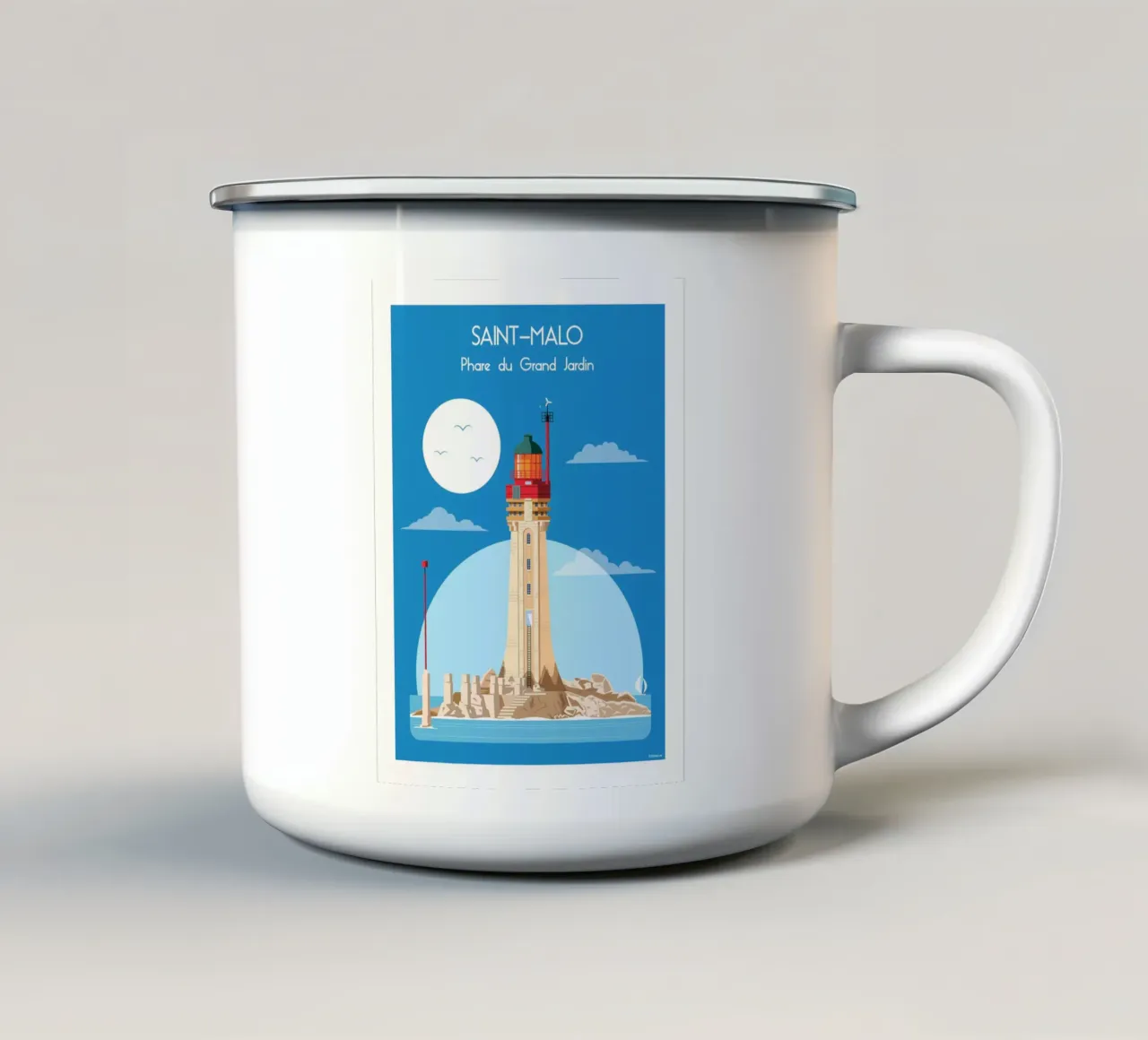 Faro del Grand Jardin tazza in smalto da Raphaël Delerue