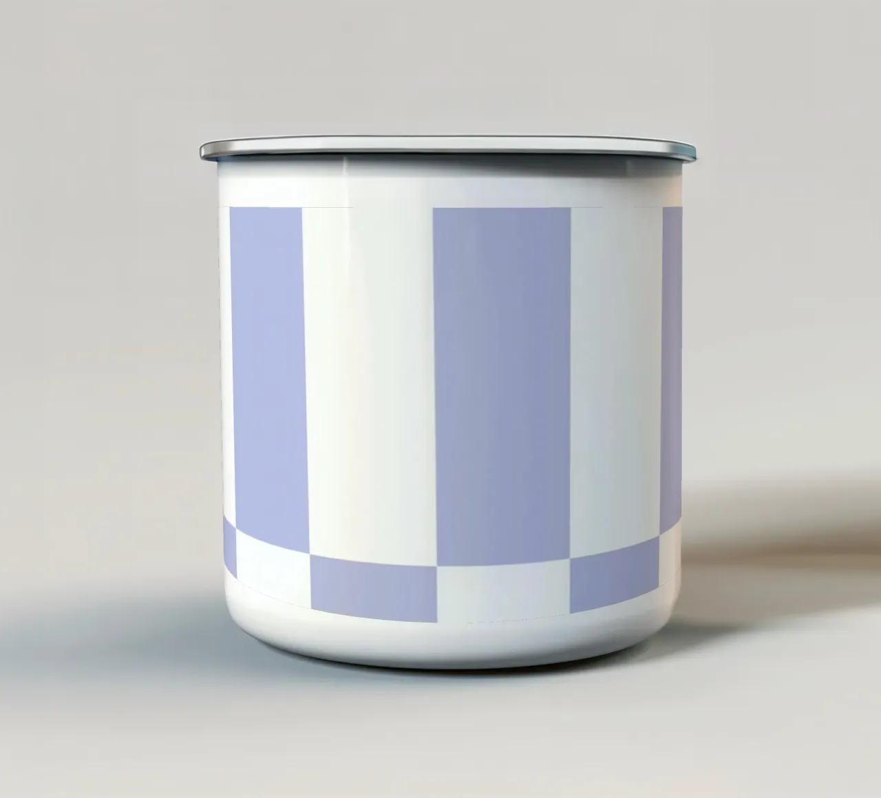 Stripes Lilac tazza in smalto da Studio ROSAGRAU
