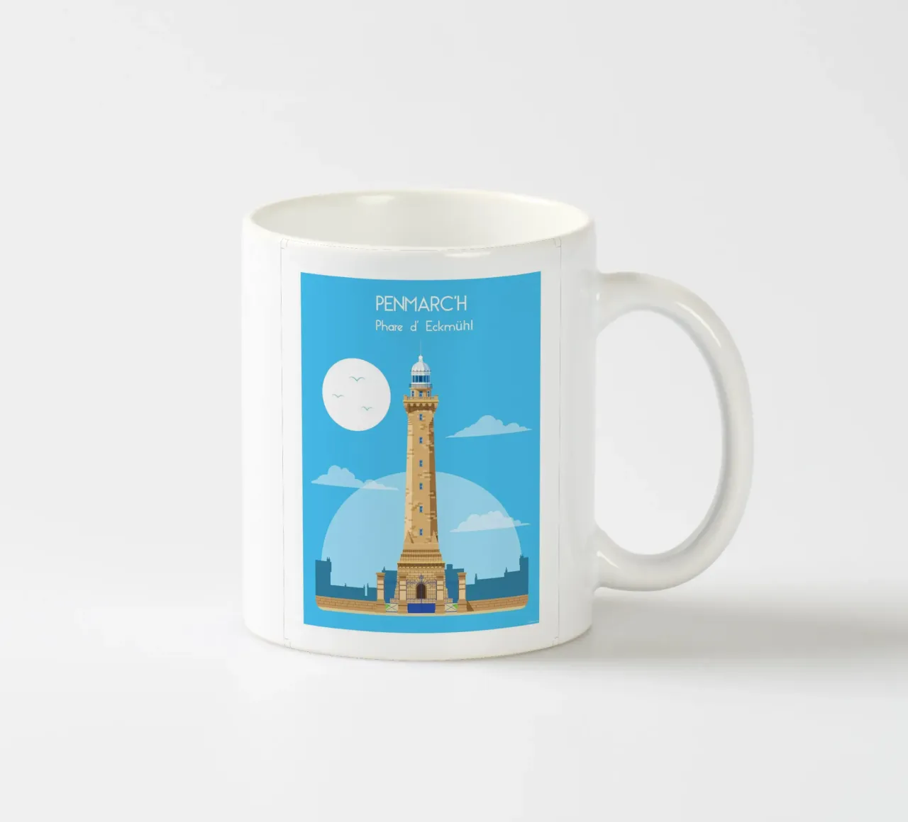 Faro di Eckmühl tazza in ceramica da Raphaël Delerue