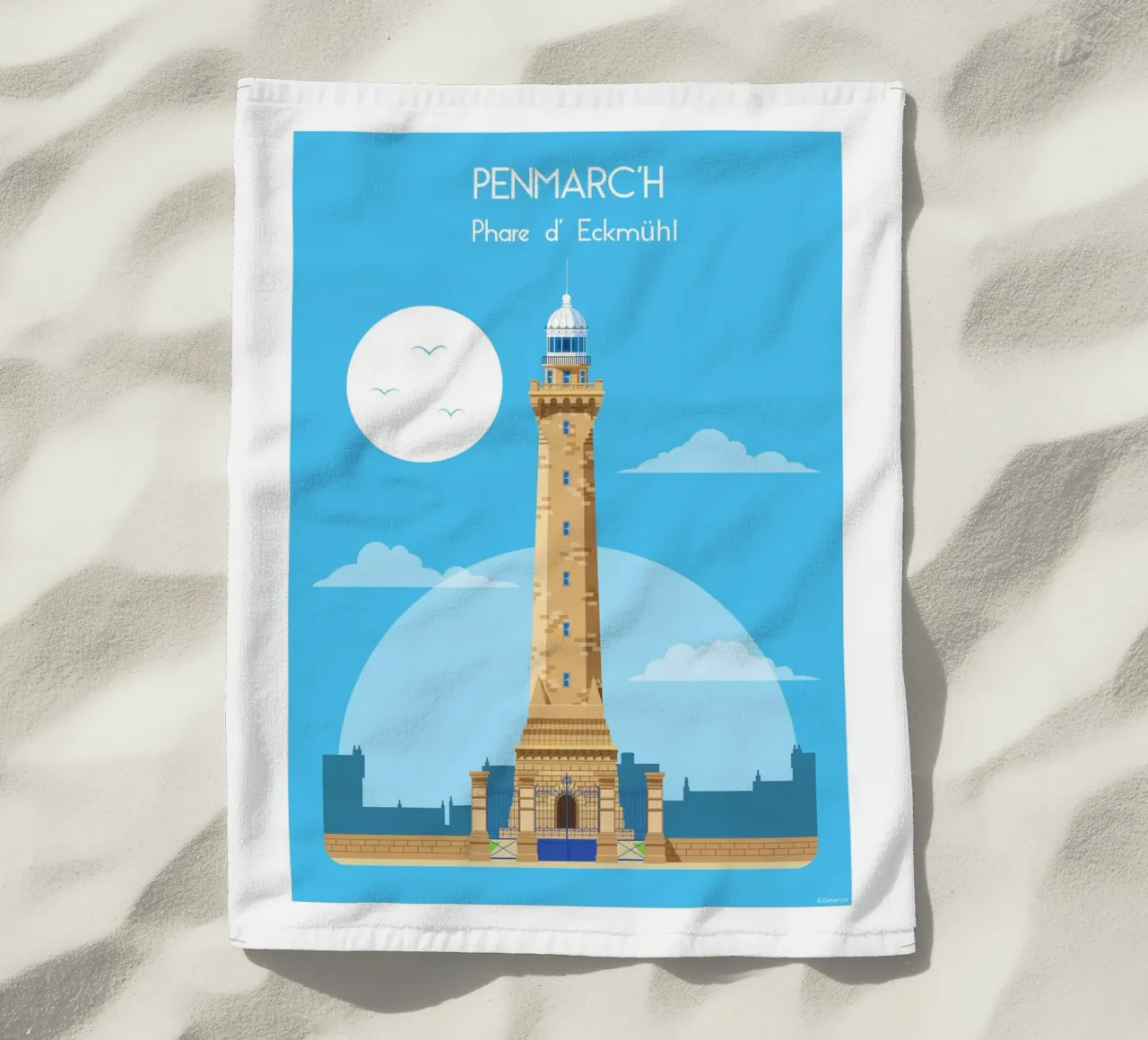 Faro di Eckmühl telo mare da Raphaël Delerue