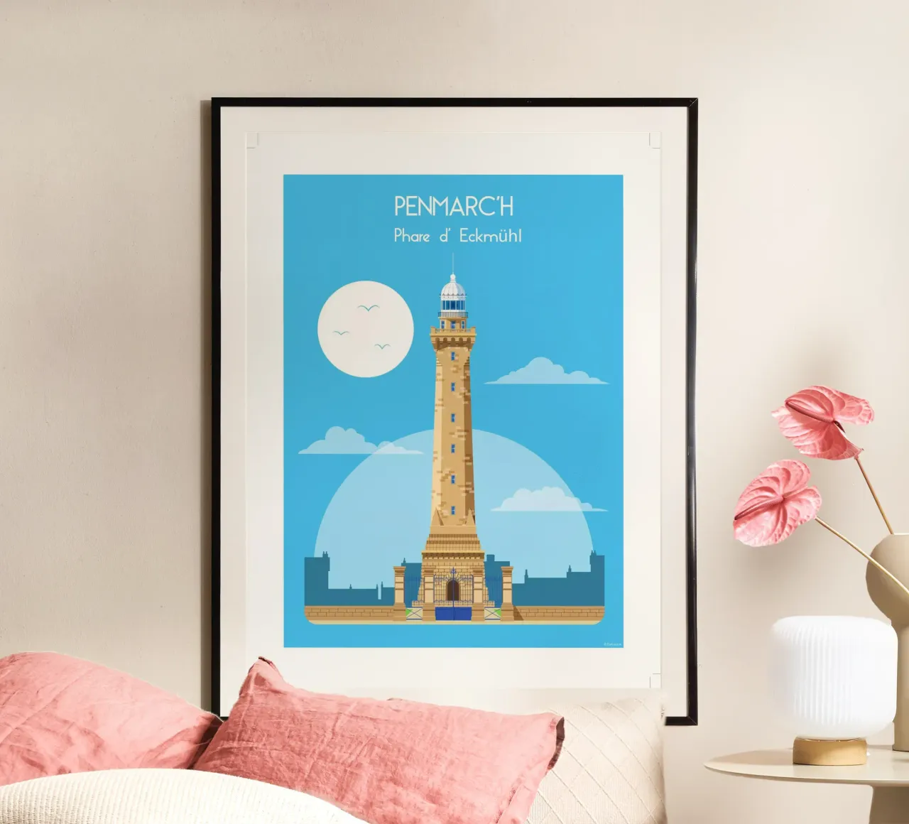 Faro di Eckmühl carta hahnemühle da Raphaël Delerue
