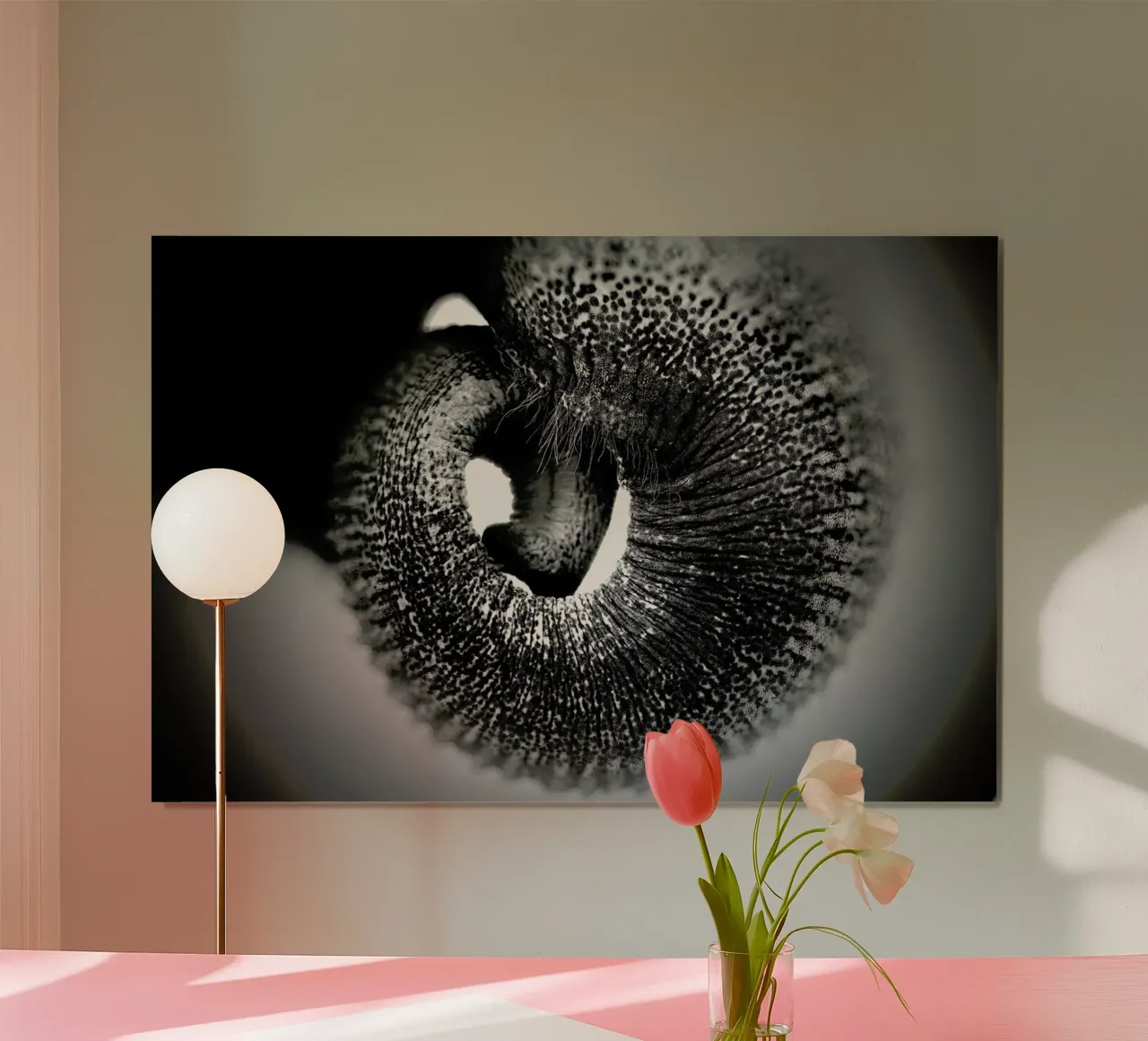 Trunk - Antje Wenner - Braun poster con telaio in legno da Pictufy