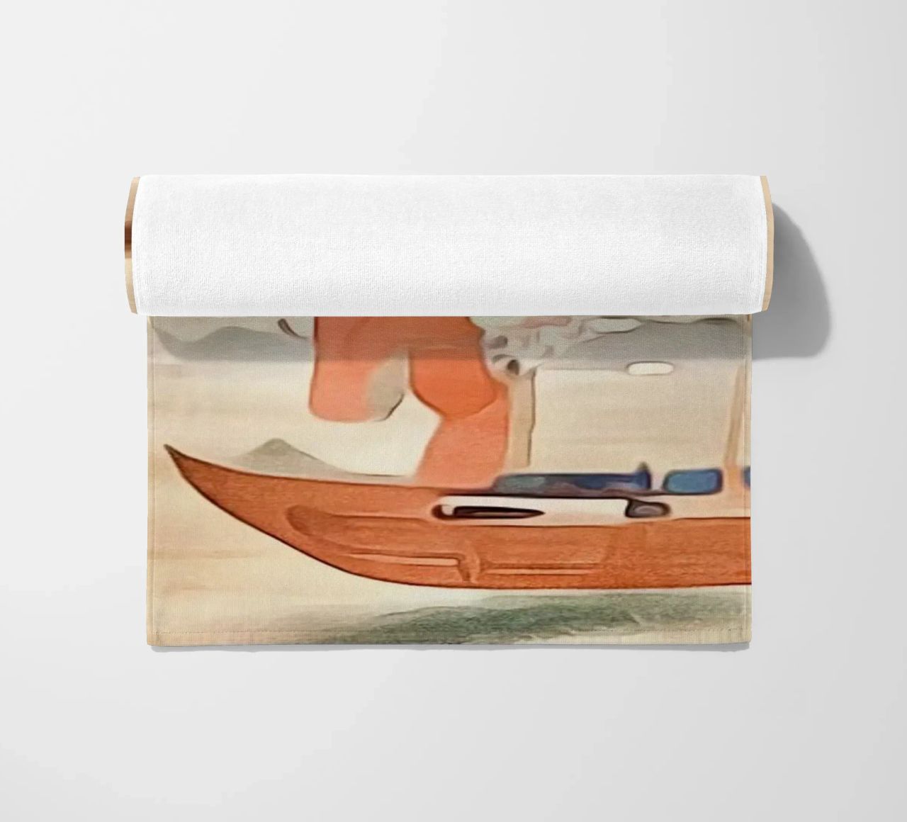 Un pêcheur jette un filet serviette de plage de ZAMART
