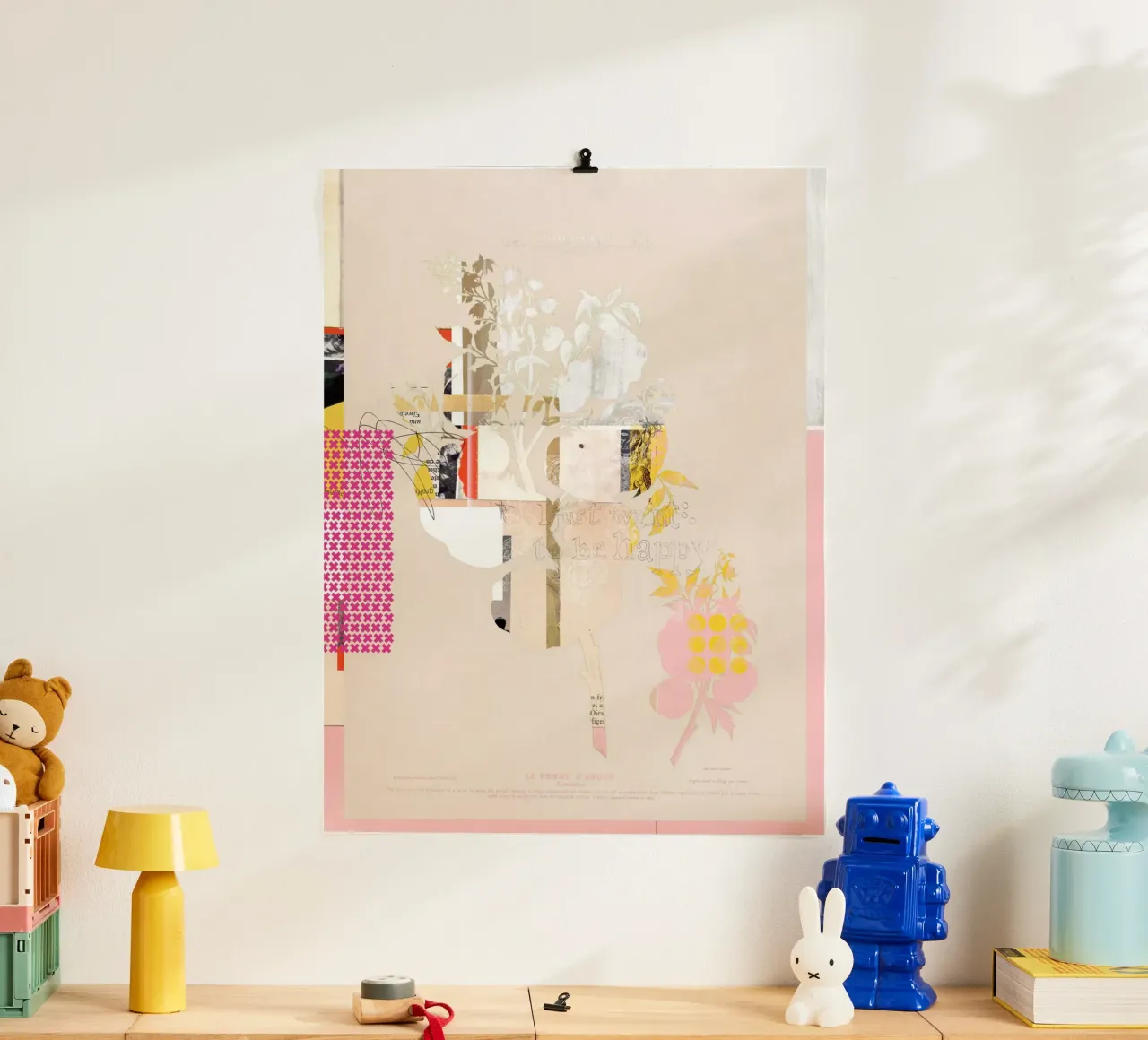 daydream monday night in spring mix poster con telaio in plastica da Marko Köppe