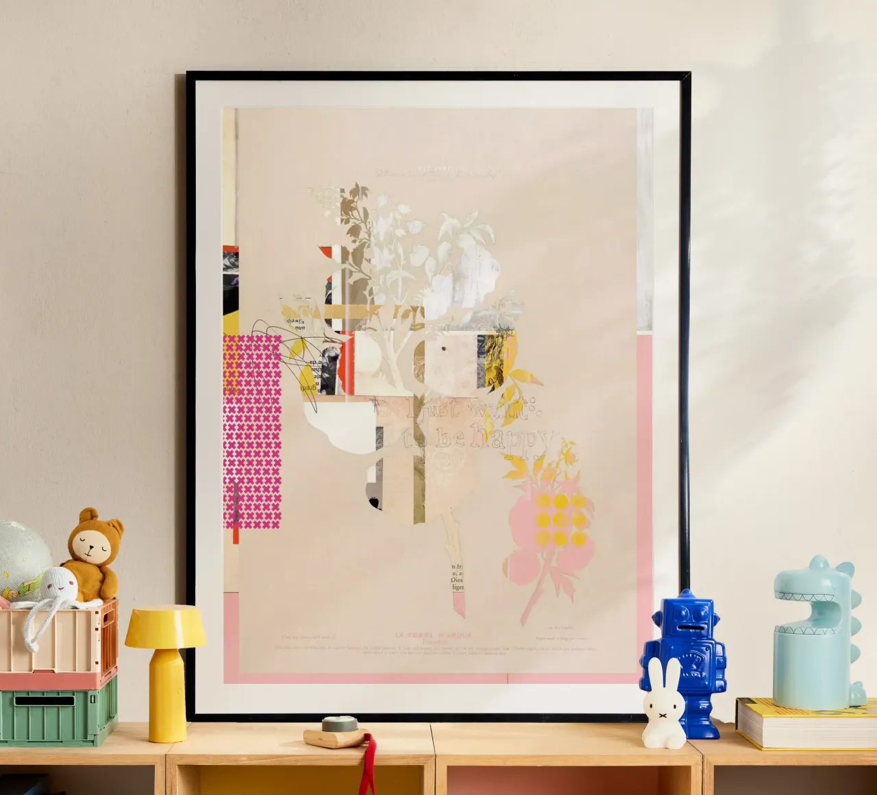 daydream monday night in spring mix poster con telaio in plastica da Marko Köppe