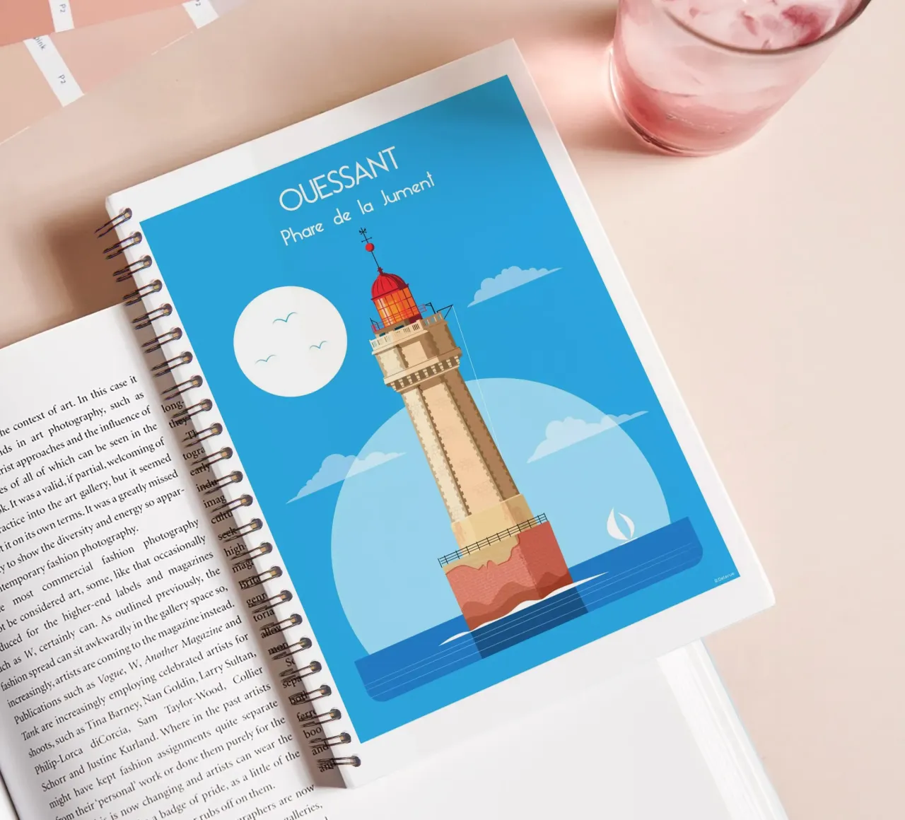 Phare de la Jument carnet à spirale de Raphaël Delerue