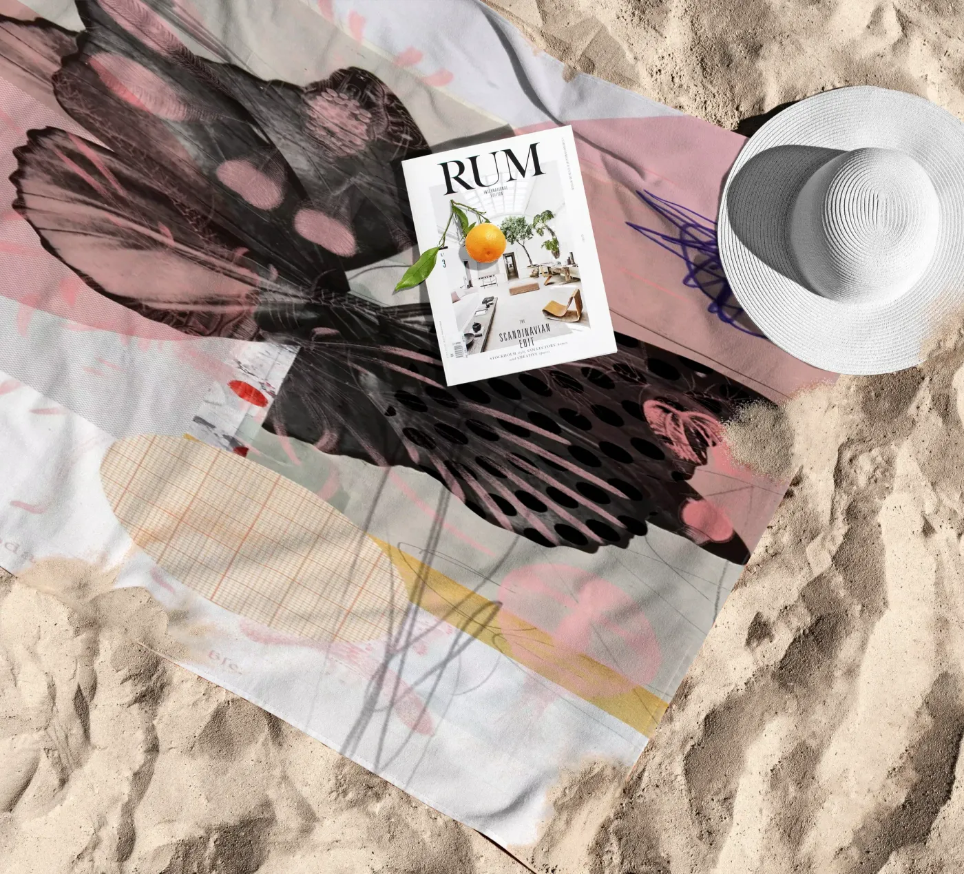 Abflug + beach towel by Marko Köppe