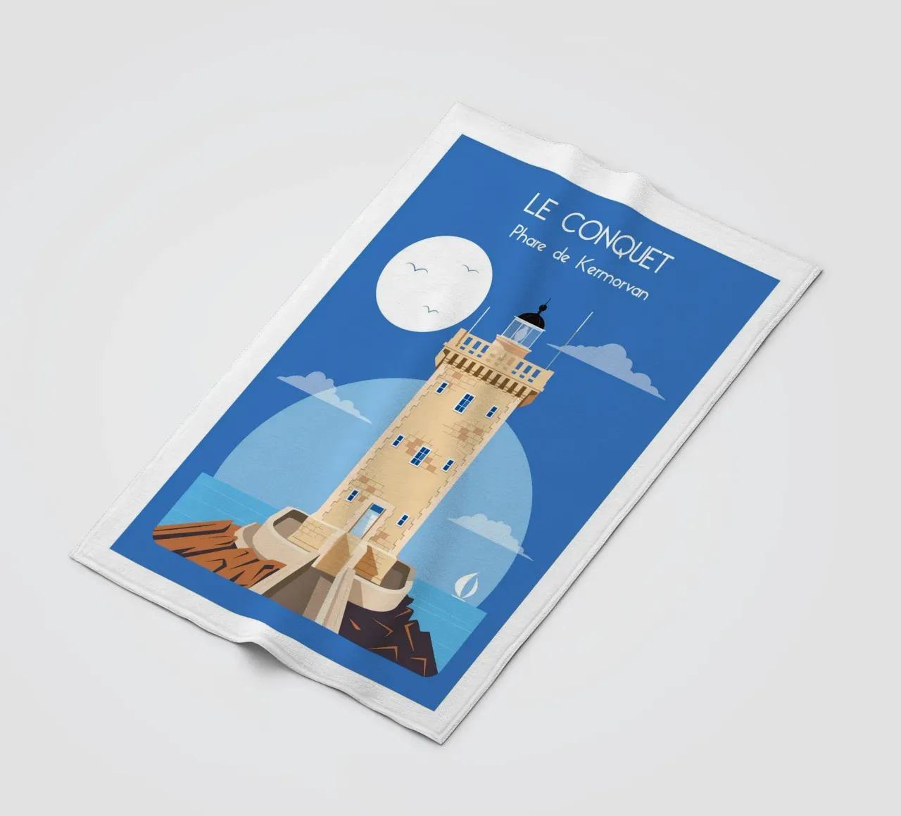 Phare the Kermovan fleece blanket by Raphaël Delerue