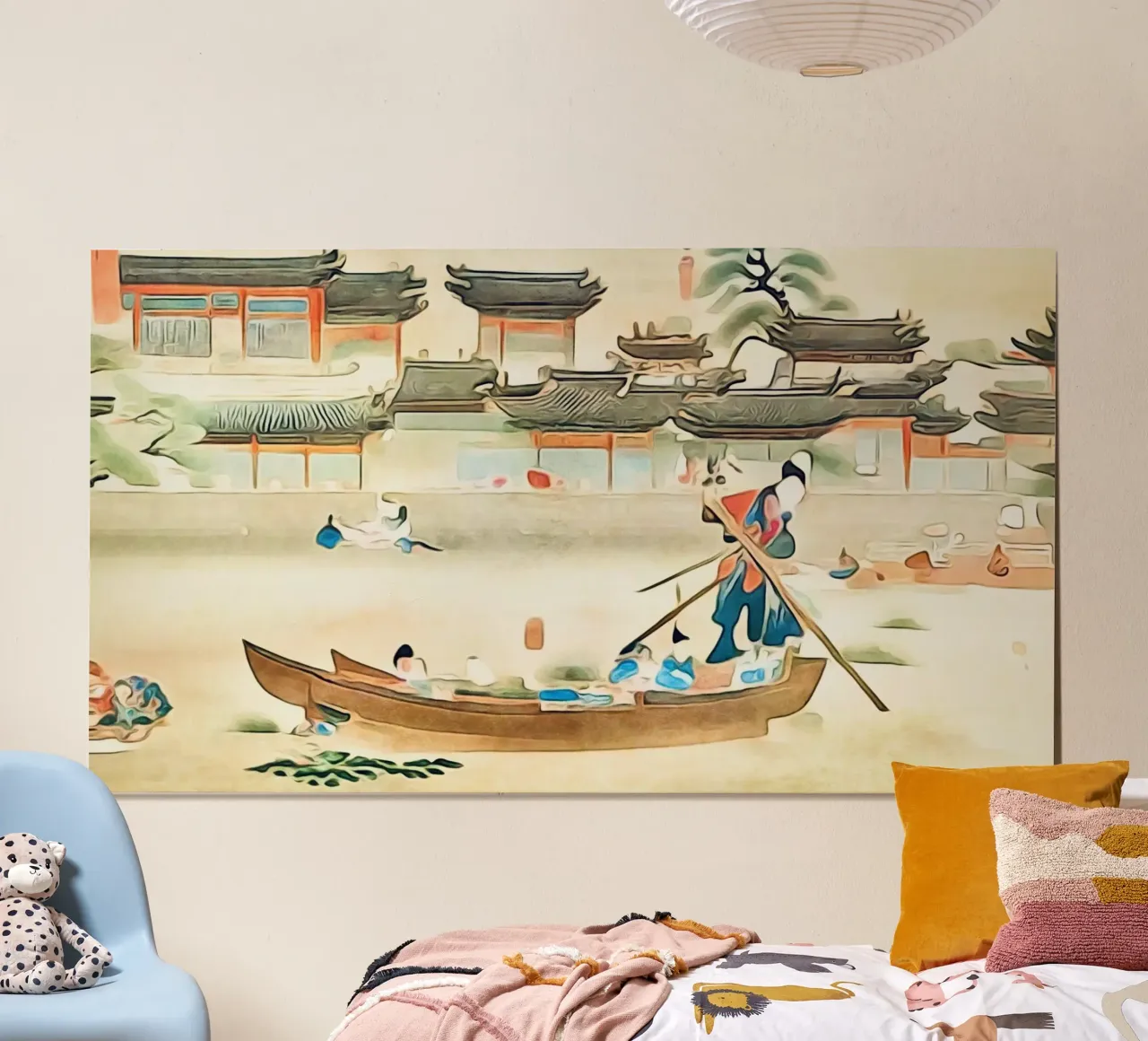 Händlerboote auf dem Mekong Poster von ZAMART