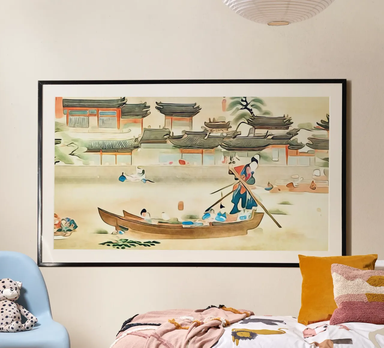 Händlerboote auf dem Mekong Poster von ZAMART