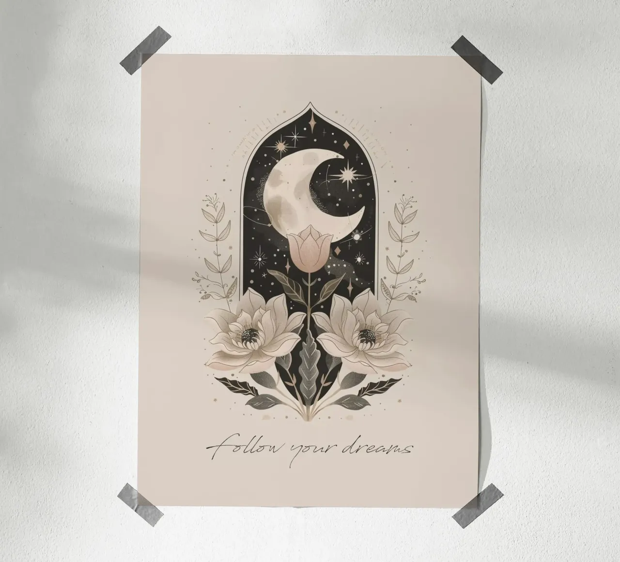 Dreams poster con telaio in legno da artographiePapeterie