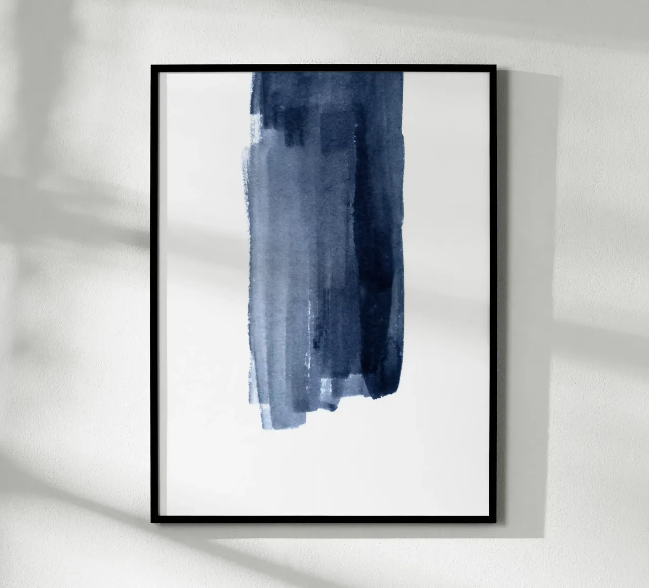Just Indigo 5 | Minimalist Watercolor poster con telaio in alluminio da sabidussi