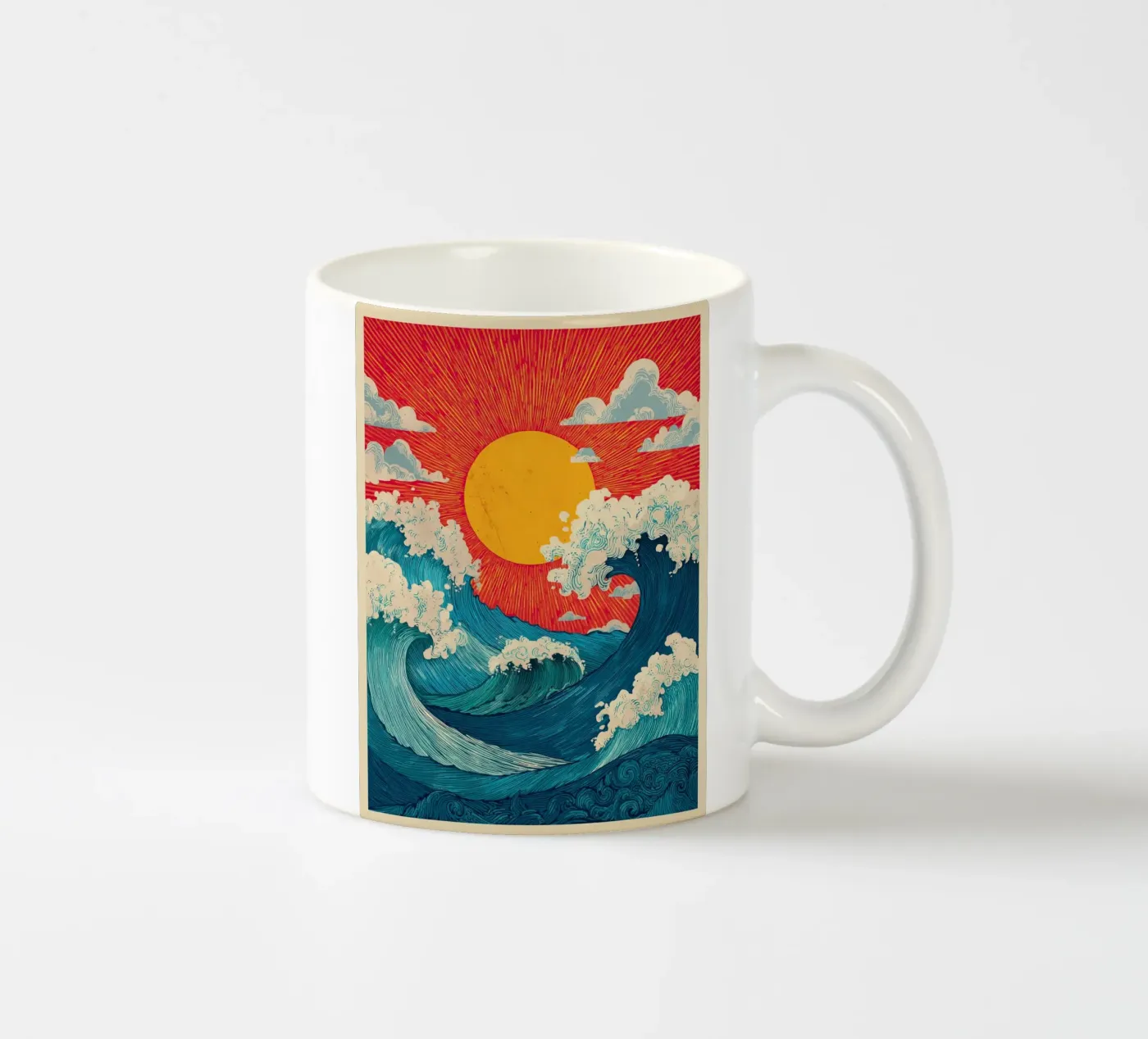 Sunwave ceramic mug by Voyage
