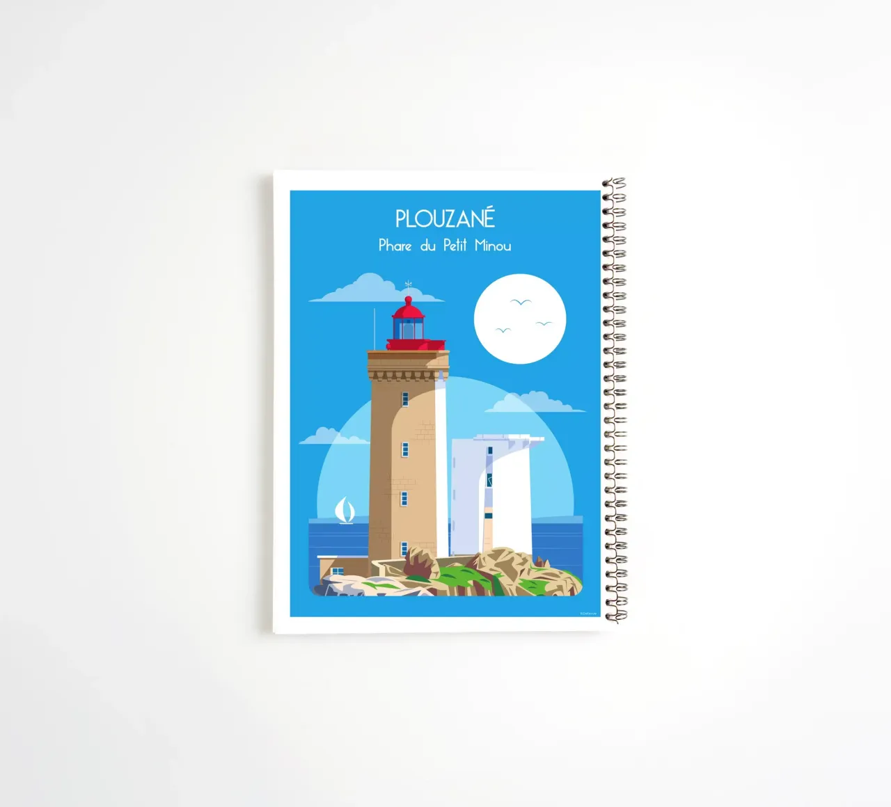 Leuchtturm von Petit Minou Ringbuch von Raphaël Delerue