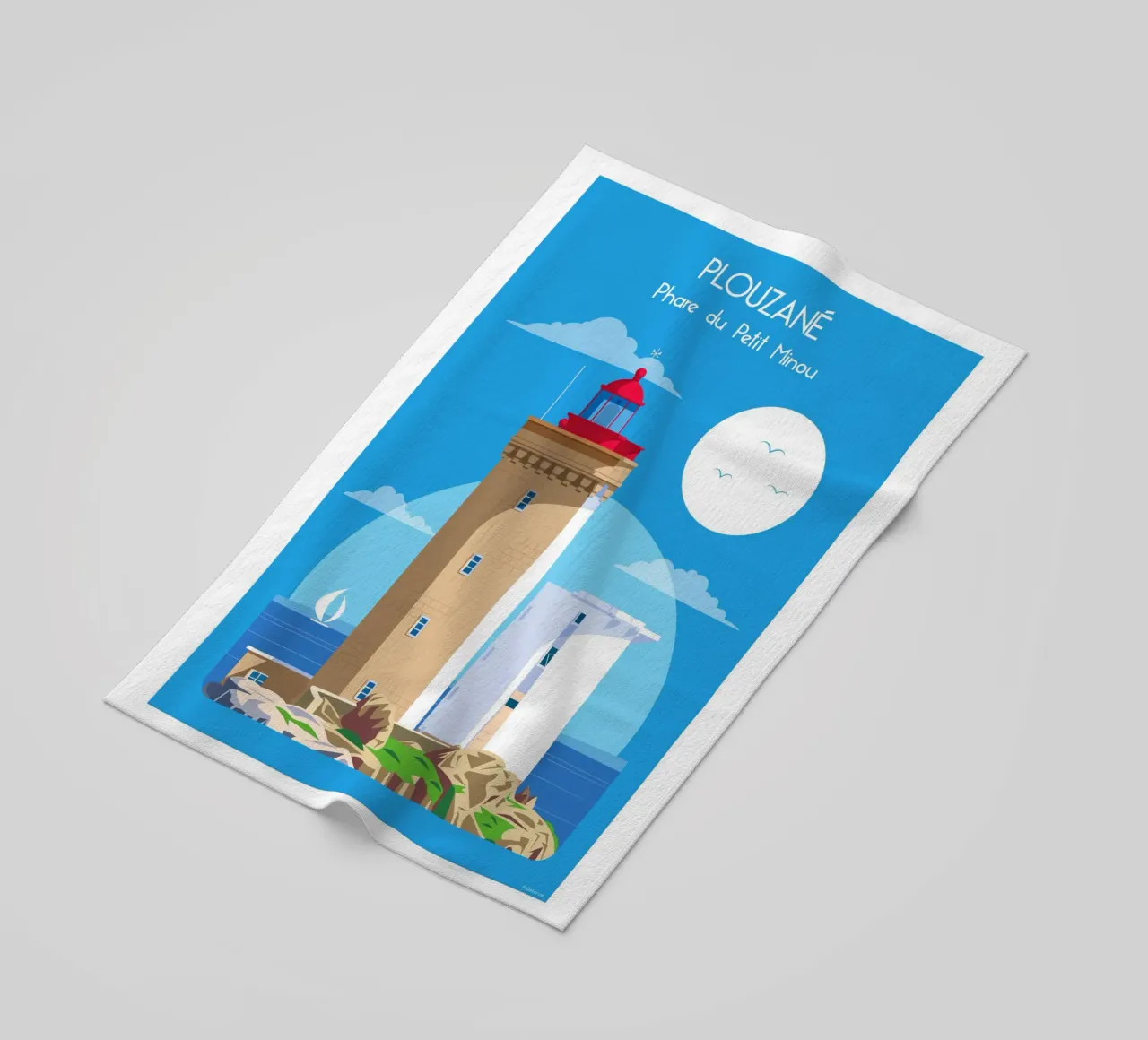 Faro di Petit Minou telo mare da Raphaël Delerue