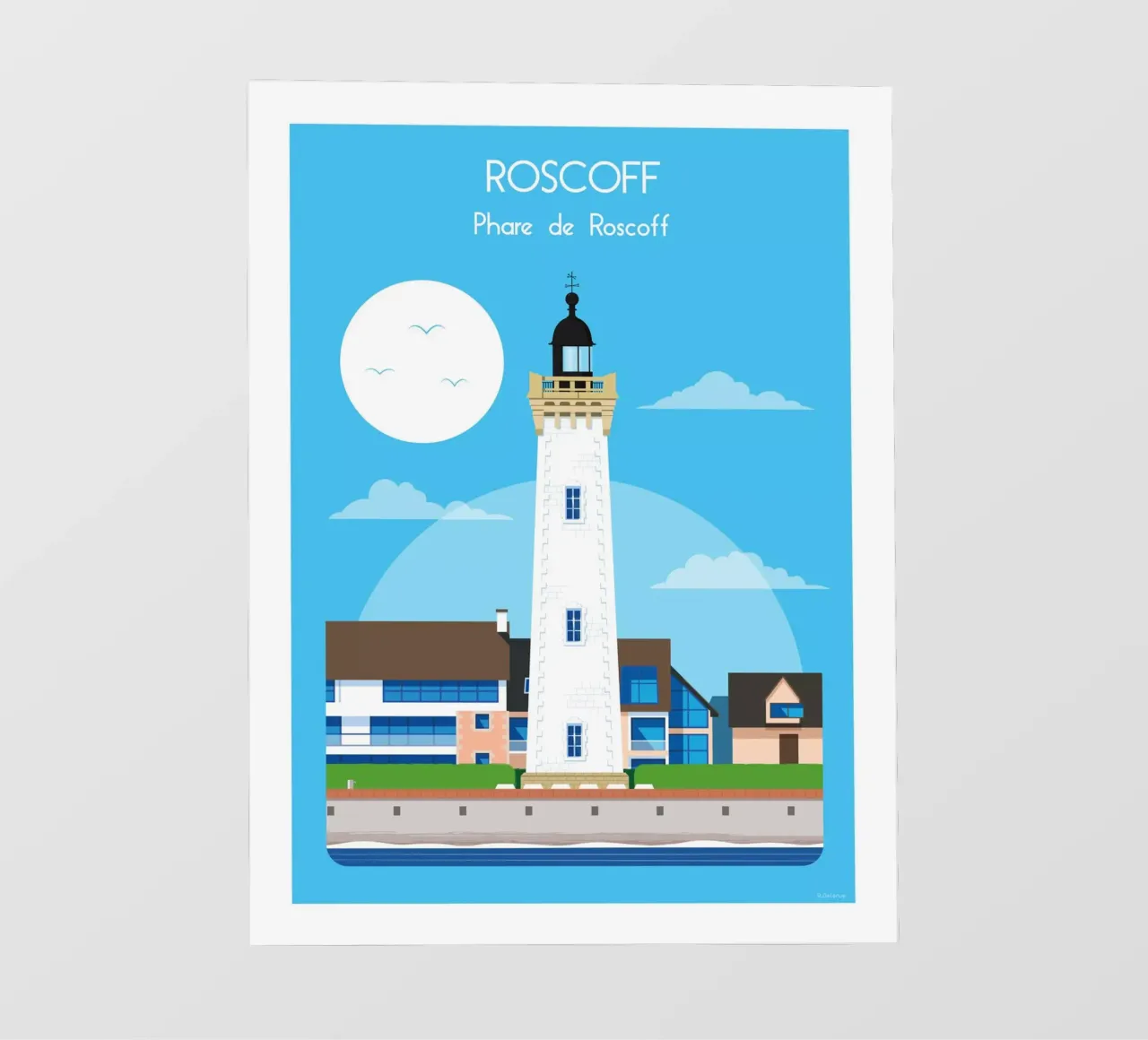 Faro di Roscoff telo in pvc da Raphaël Delerue