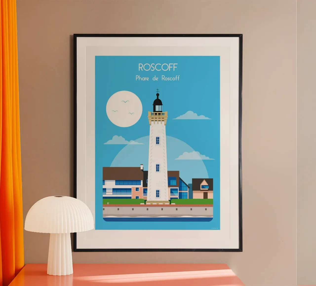 Faro di Roscoff carta hahnemühle da Raphaël Delerue