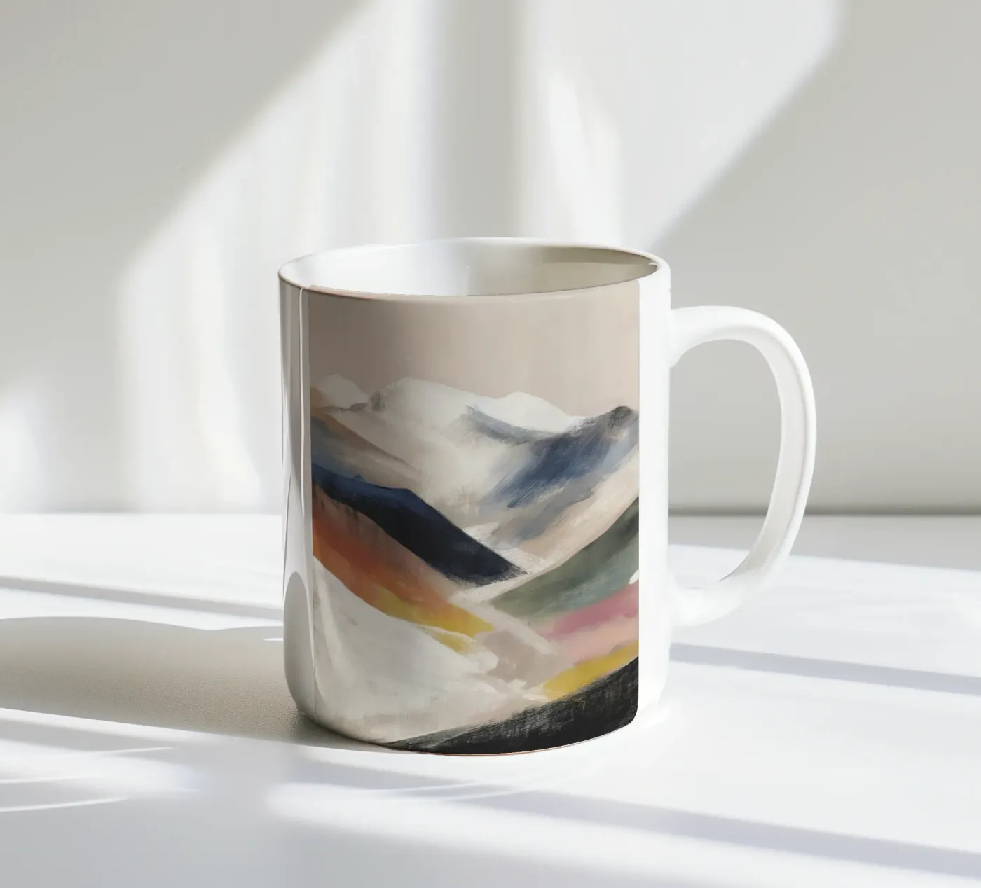 Mountains ceramic mug by ThingDesign