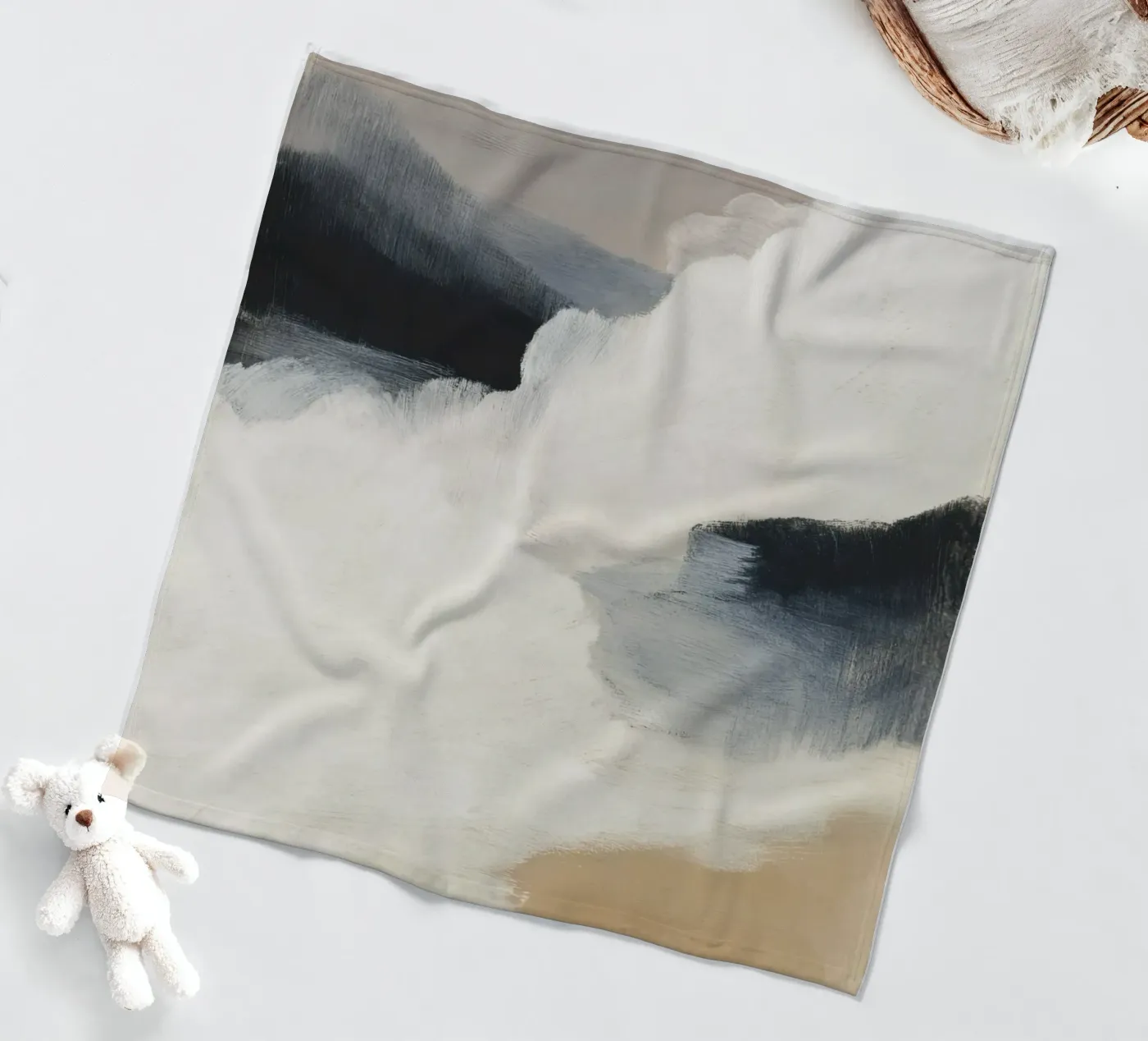 Rising Cloud fleece blanket by ThingDesign