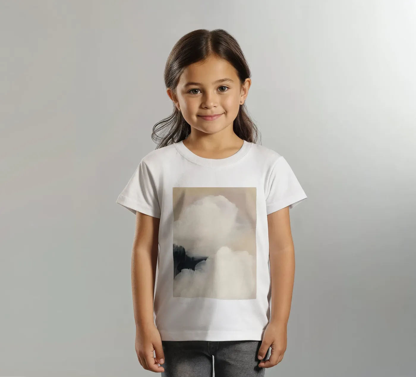Soft Clouds Kinder T-Shirt von ThingDesign