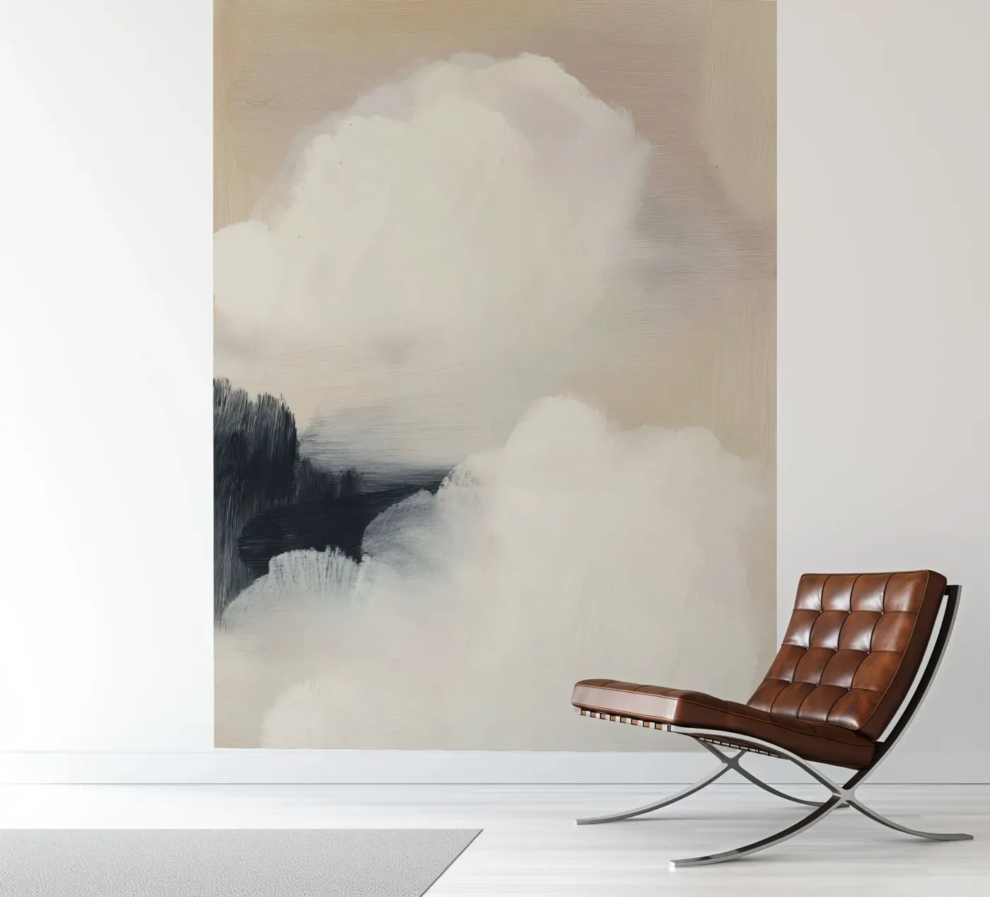 Zachte wolken fotobehang van ThingDesign
