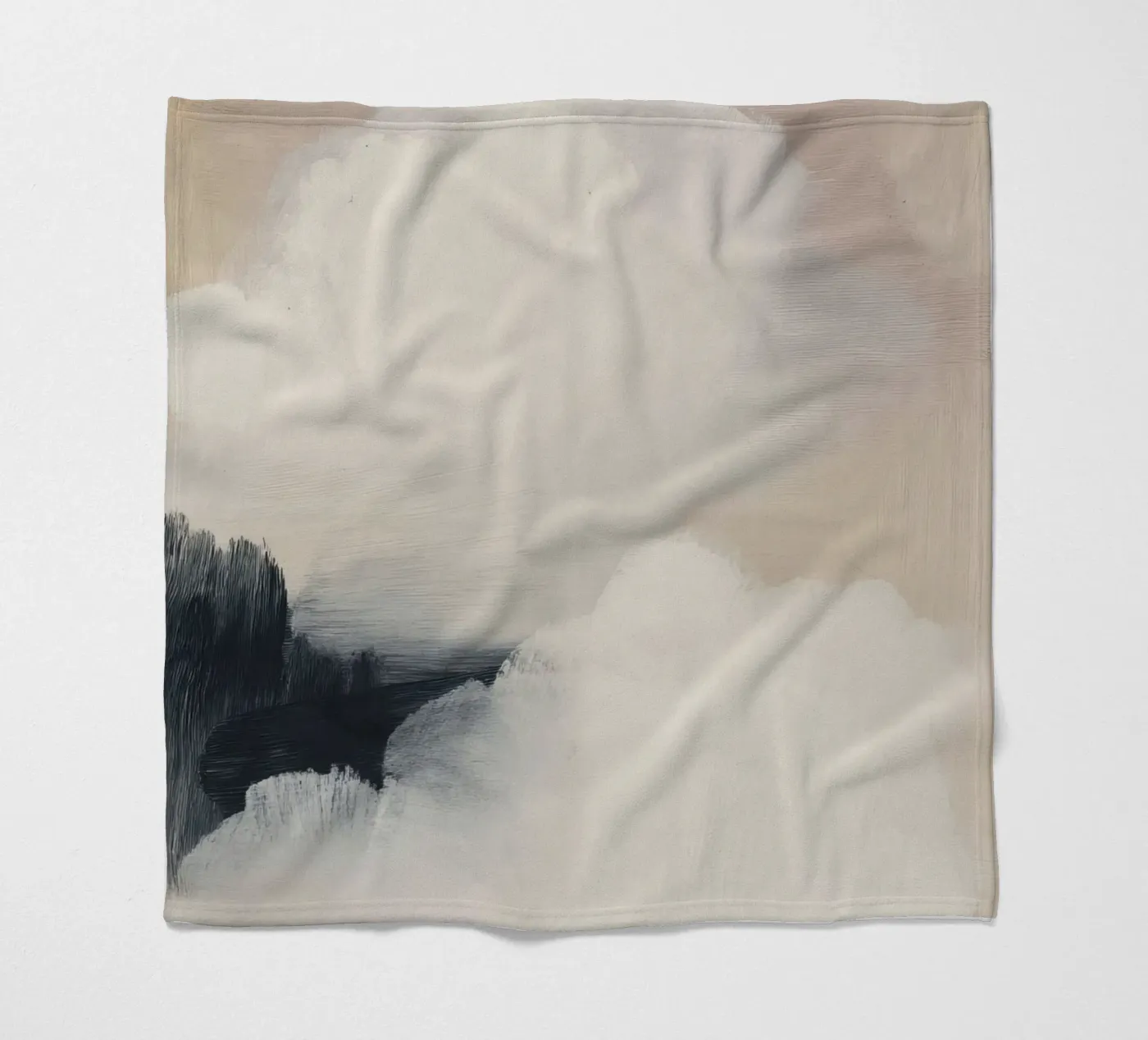 Soft Clouds fleece blanket by ThingDesign
