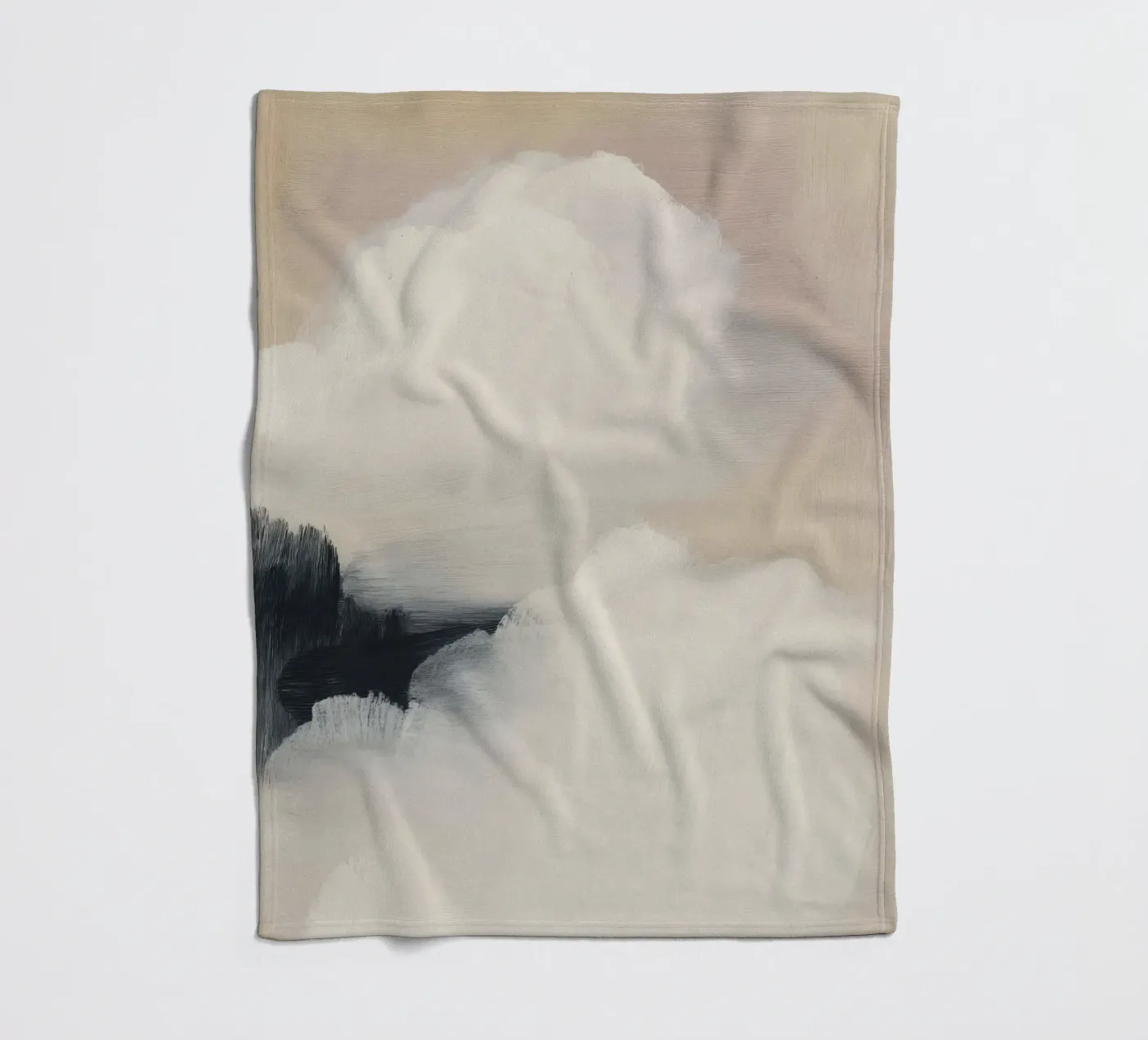 Soft Clouds fleece blanket by ThingDesign