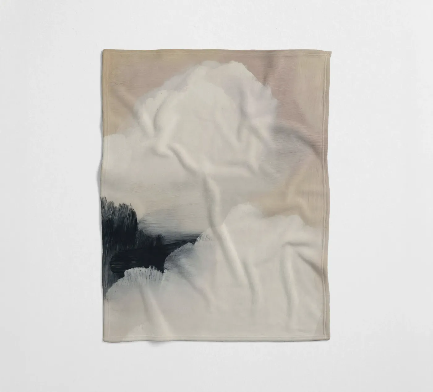 Soft Clouds fleece blanket by ThingDesign