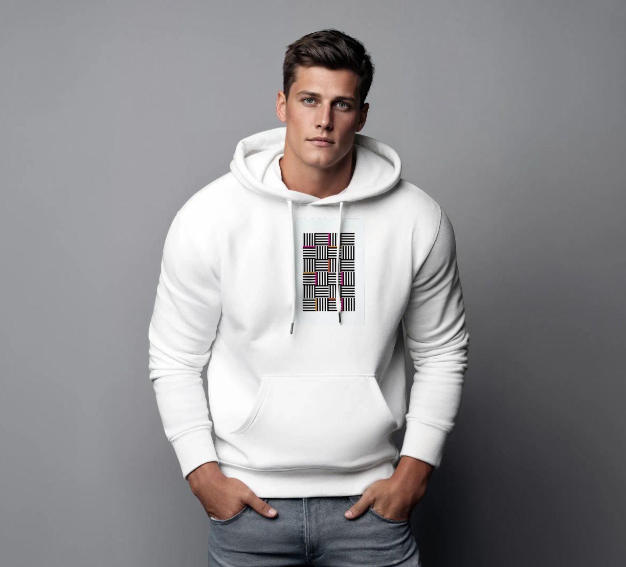 Zebra Squared sudadera con capucha de Visual Philosophy