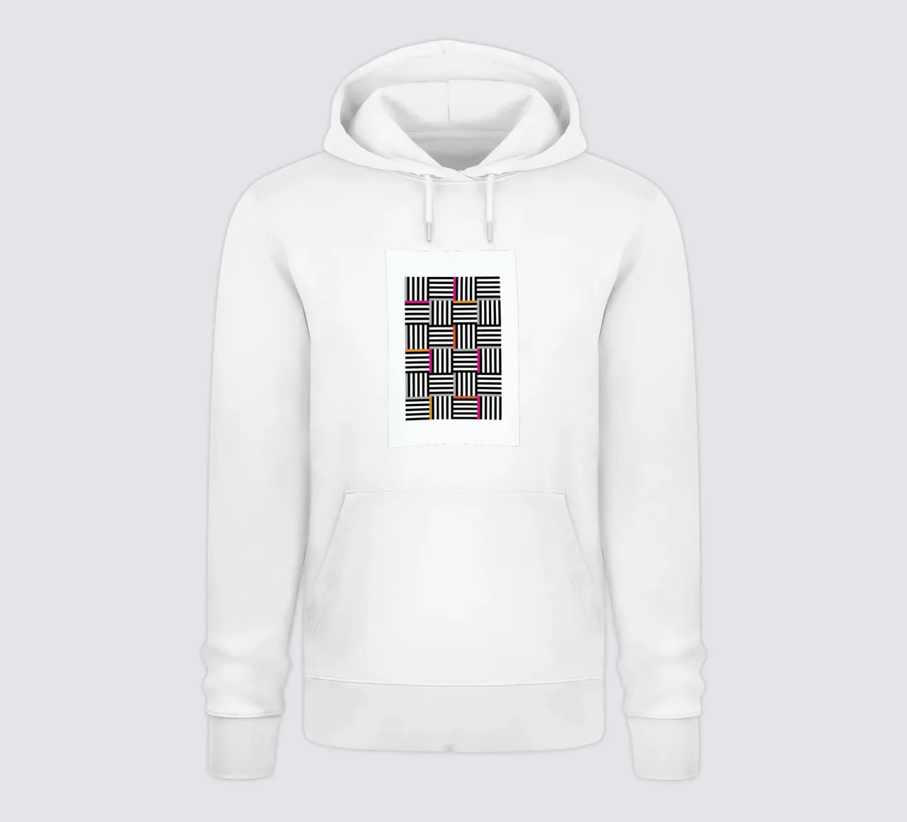 Zebra Squared felpa con cappuccio da Visual Philosophy