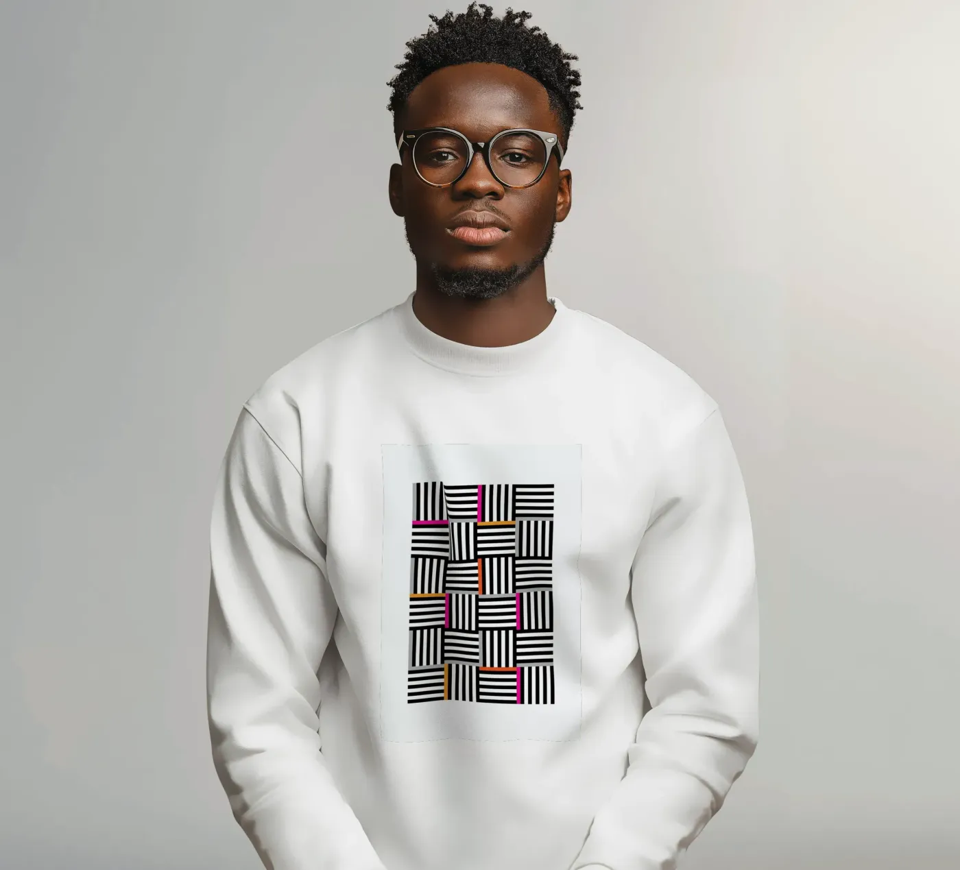 Zebra Squared sweatshirt van Visual Philosophy