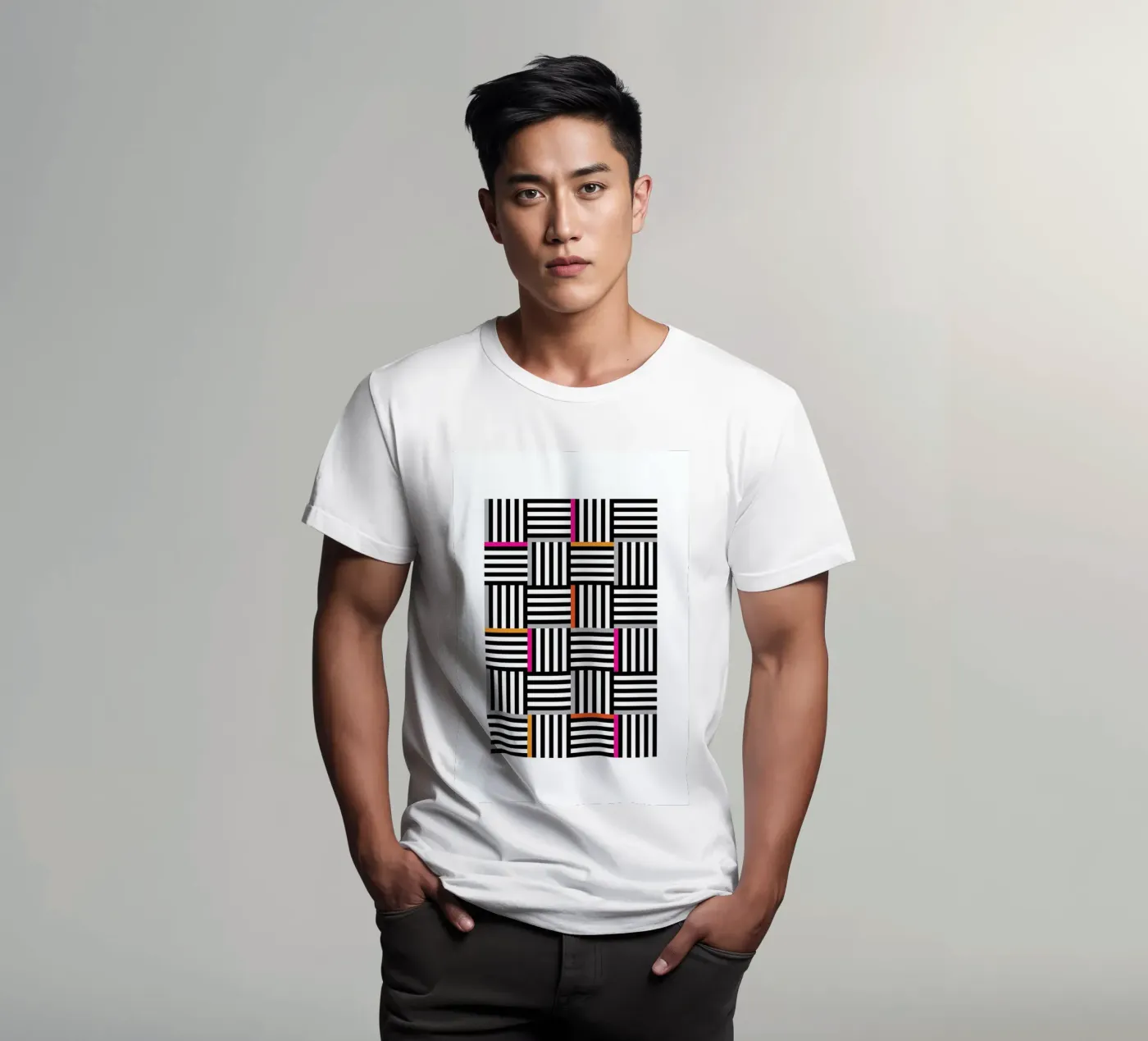 Zebra Squared t-shirt da Visual Philosophy