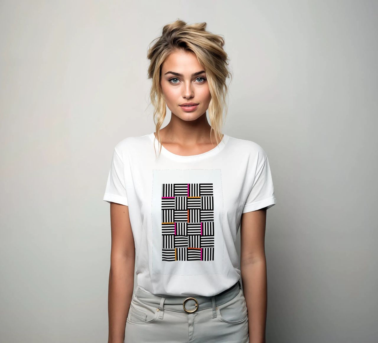 Zebra Squared camiseta de mujer de Visual Philosophy